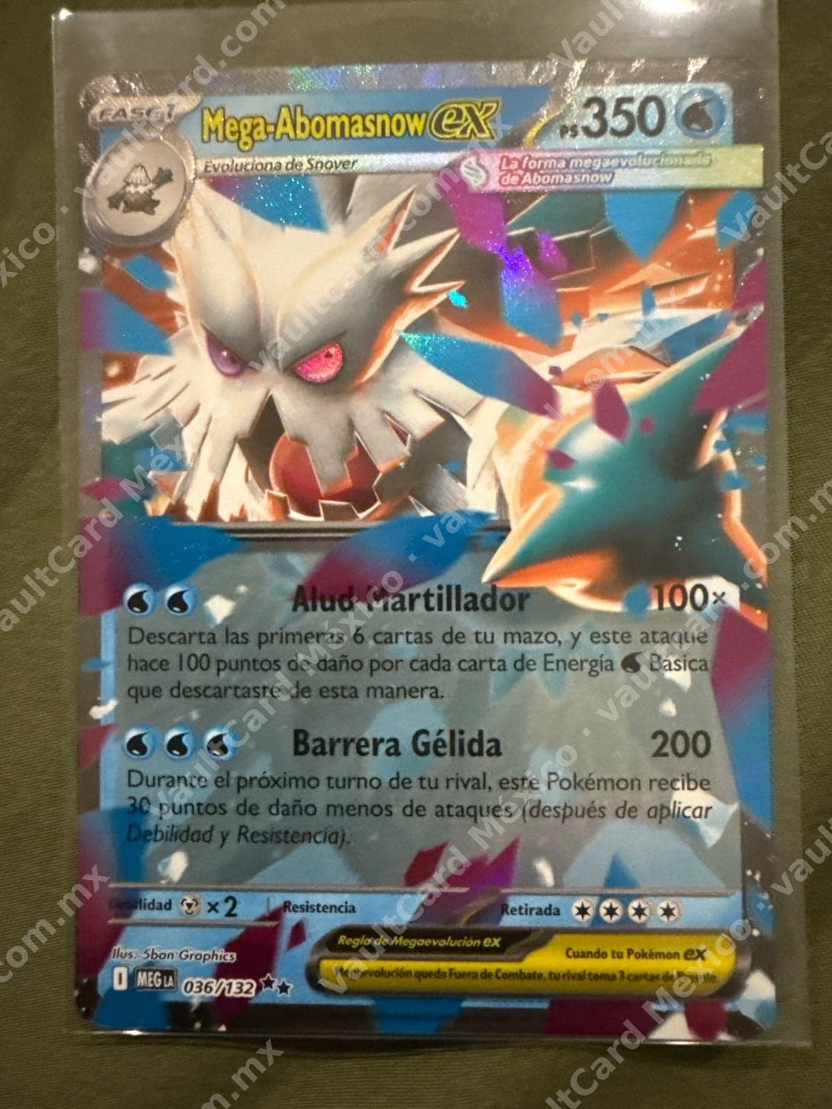 Mega-Abomasnow ex 036/132 - (MEG) Español — foto 1