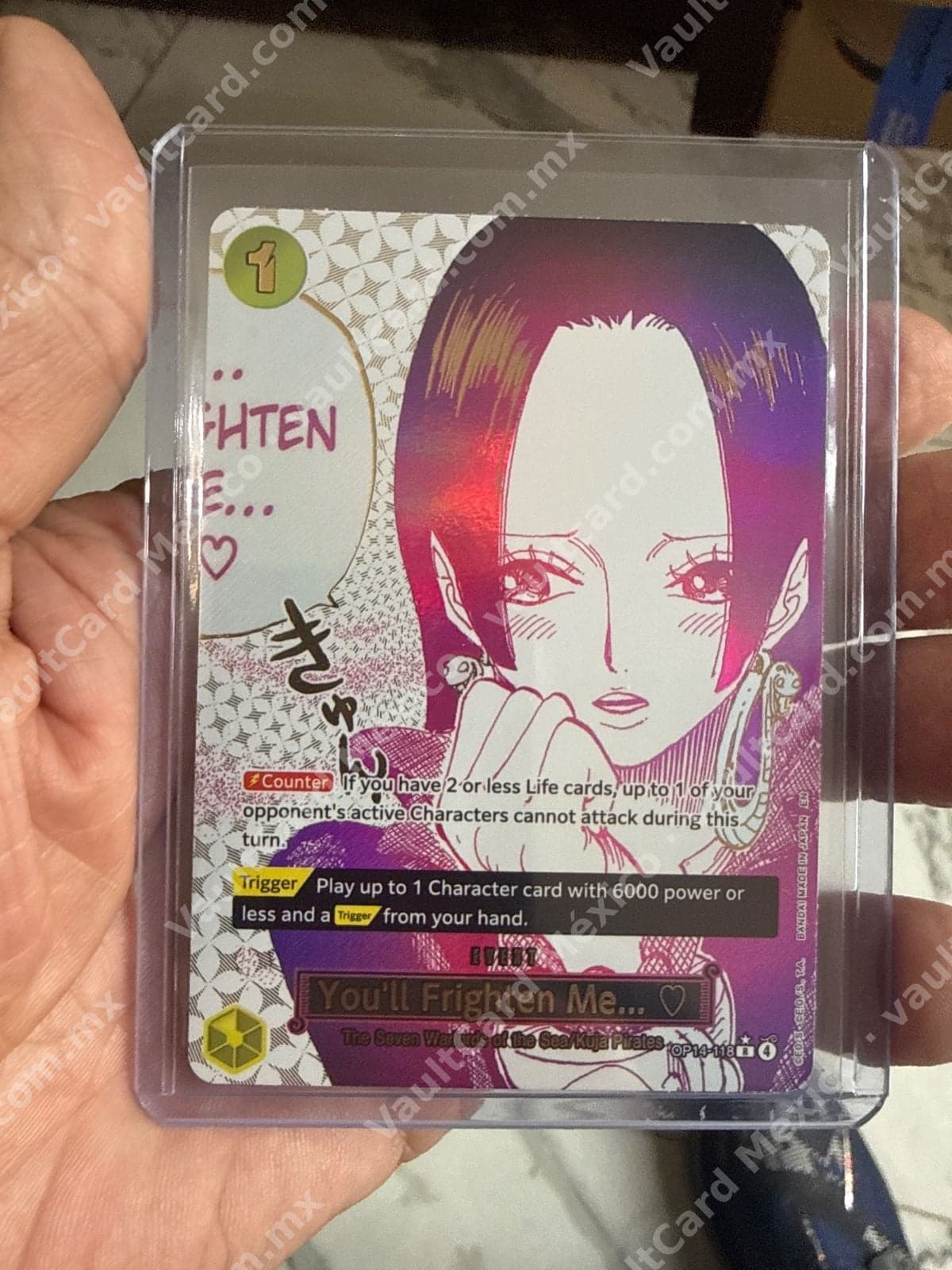 You'll Frighten Me... ♡ OP14-118 R Manga Art - One Piece Card Game (Inglés)