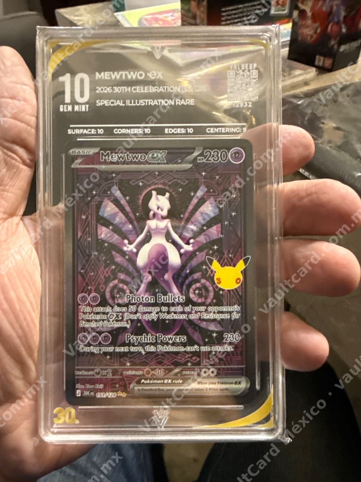 Mewtwo ex 151/128 Special Illustration Rare - ValueUp 10 Gem Mint Inglés