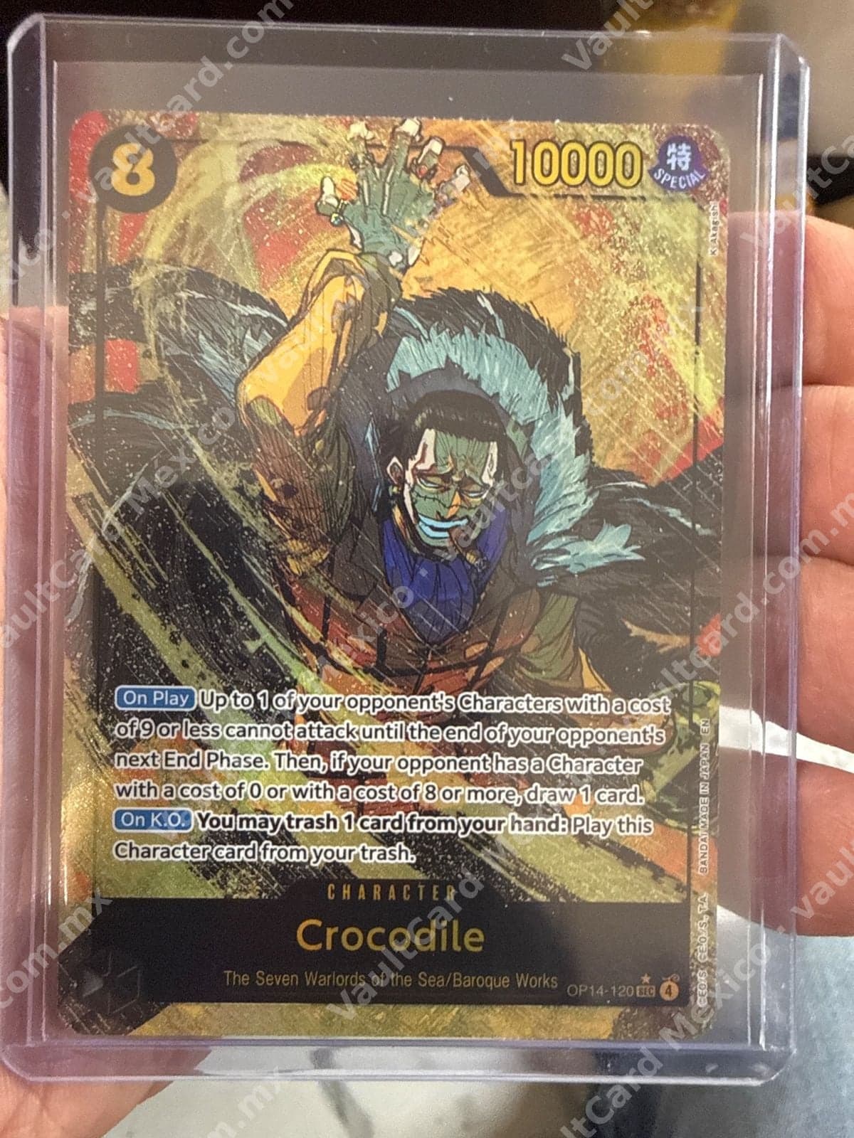 Crocodile OP14-120 SEC Alternate Art - One Piece Card Game (Inglés)