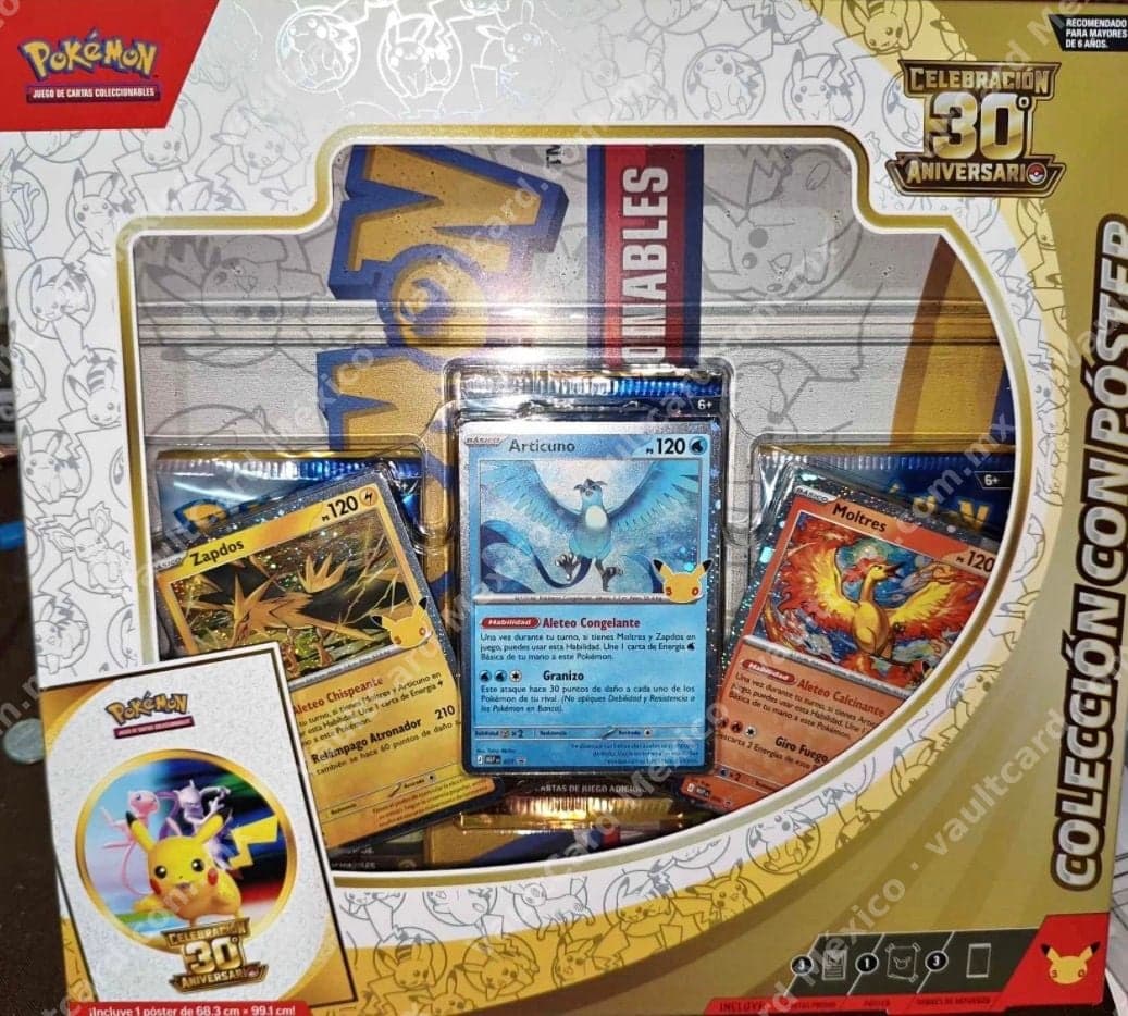 Pokémon Colección con Póster Celebración 30° Aniversario - Español Sellado