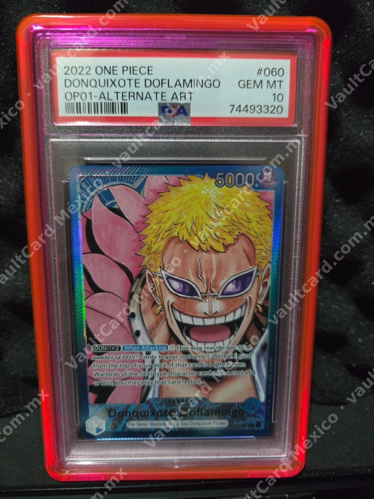 Donquixote Doflamingo OP01-060 Alternate Art PSA 10 GEM MT - One Piece Card Game (Inglés)