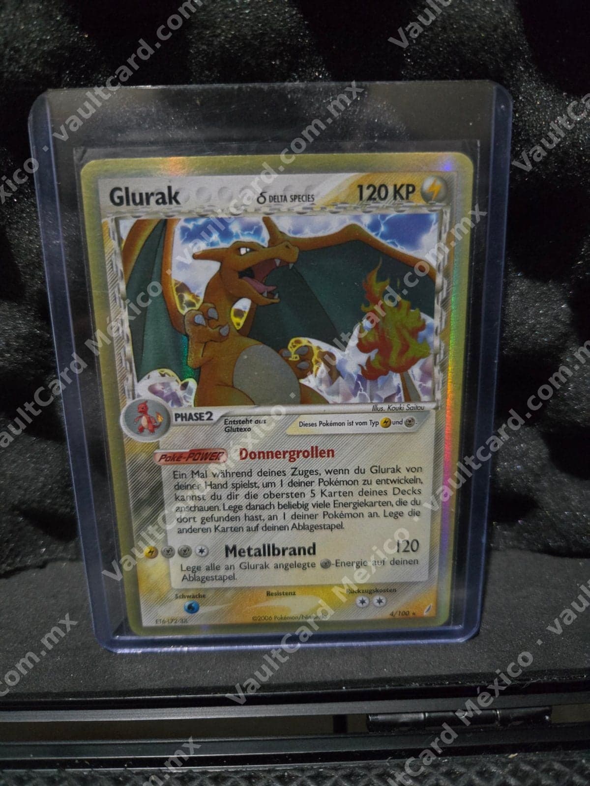Glurak (Charizard) δ Delta Species 4/100 - EX Crystal Guardians Alemán