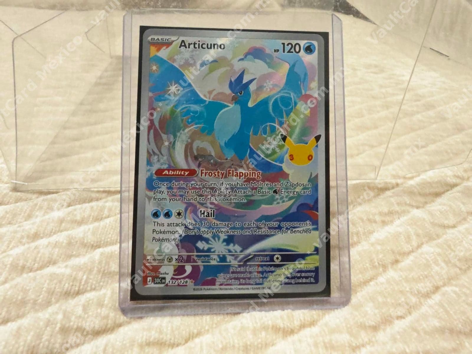 Articuno 132/128 Full Art - Celebraciones 30° Aniversario (30C) Inglés