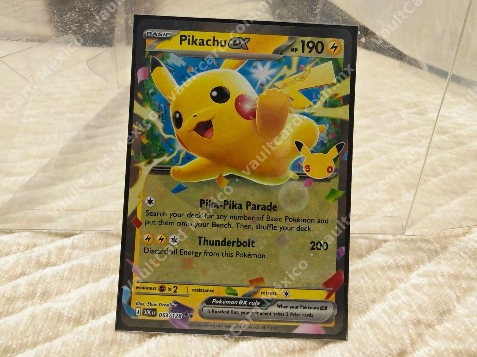 Pikachu ex 053/128 - (30C) Inglés