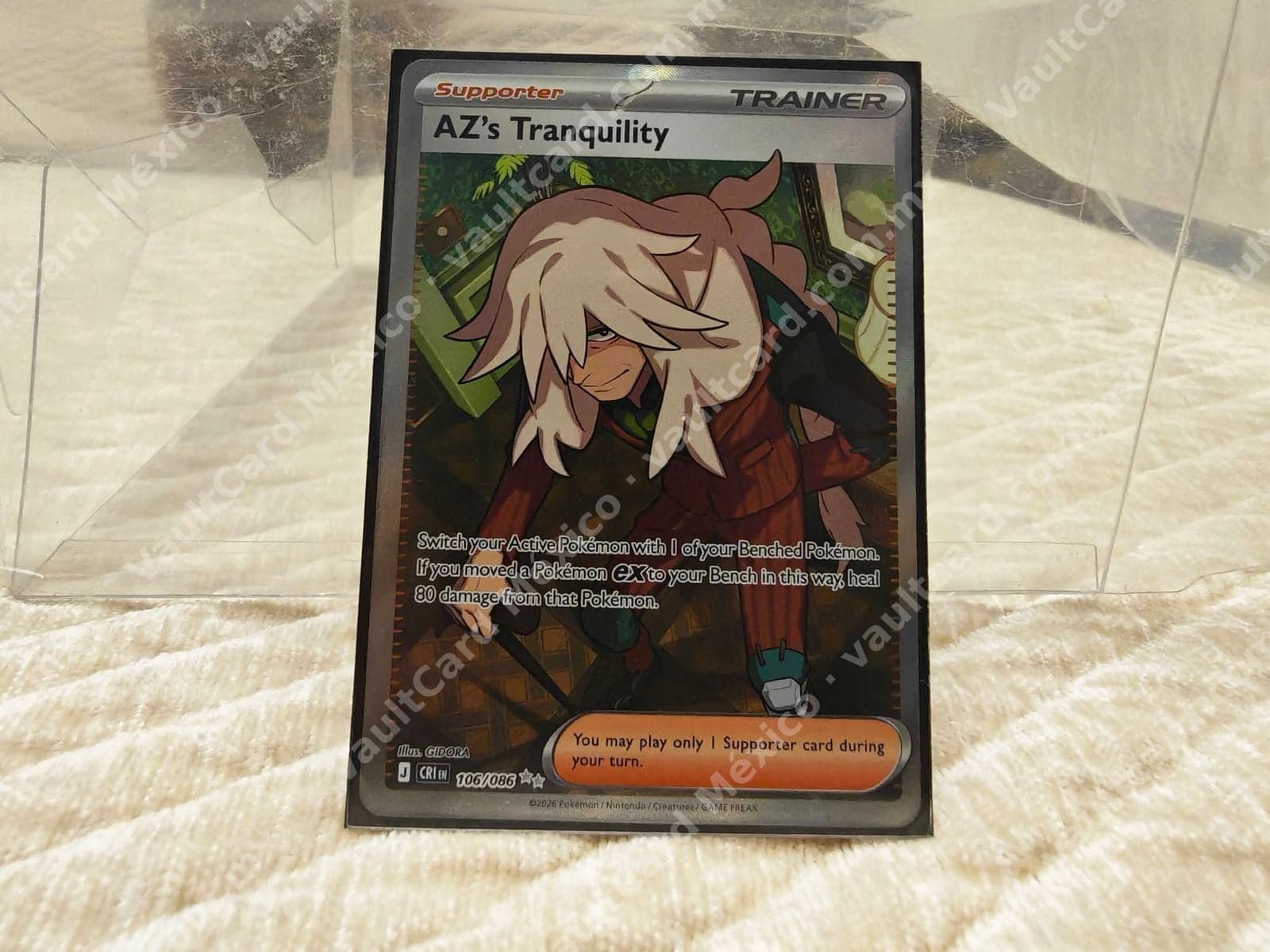 AZ's Tranquility 106/086 - Full Art Trainer (CRI) Inglés