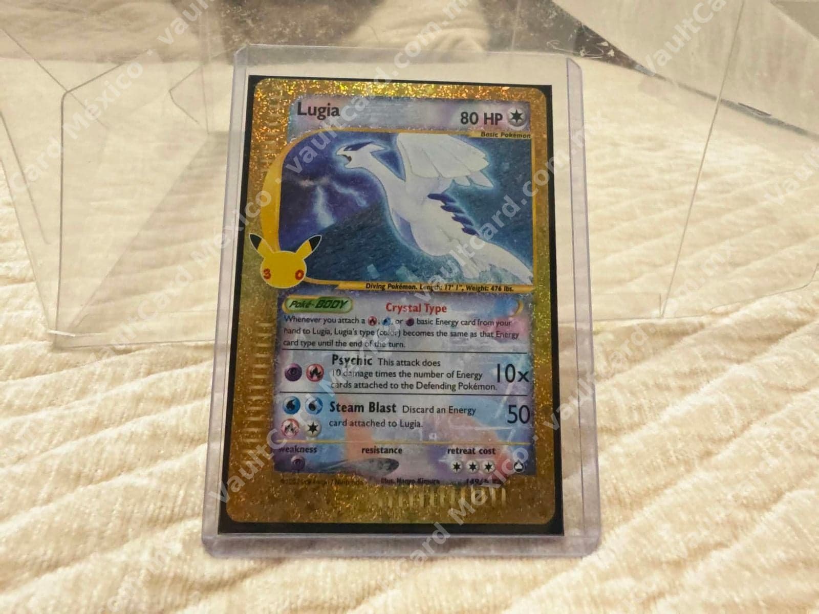 Lugia Crystal Type 149/147 - Aquapolis Inglés (Secret Rare)