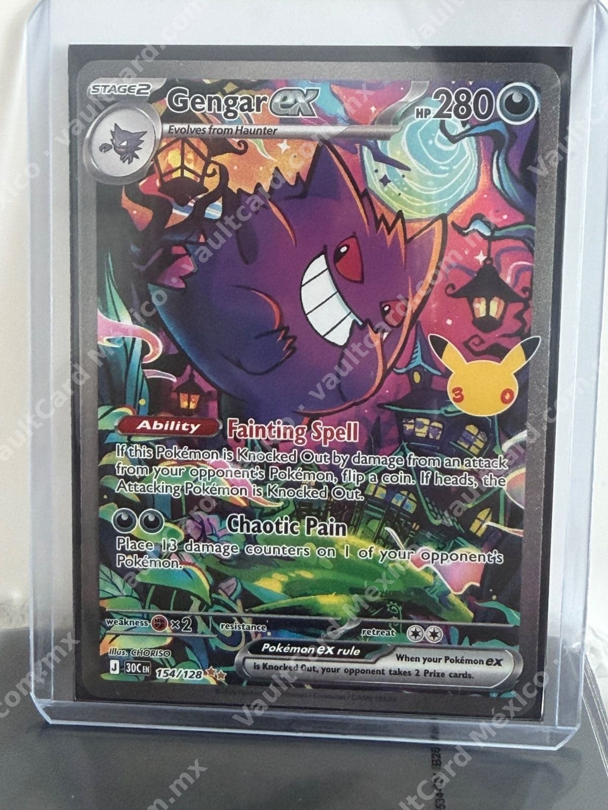 Gengar ex 154/128 - Celebraciones/Promo (30C) Inglés