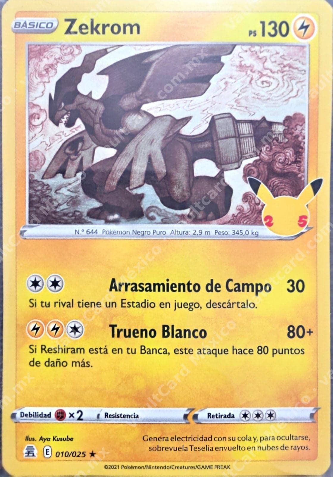 Zekrom 010/025 - Celebraciones 25 Aniversario Español