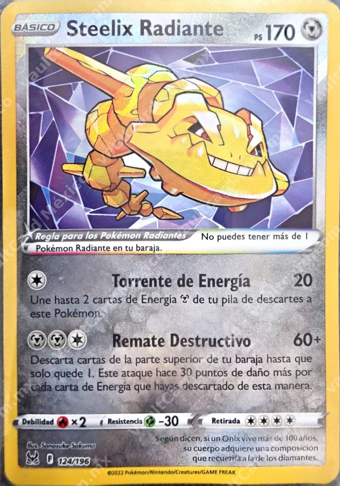 Steelix Radiante 124/196 - Tormenta Plateada (ASC) Español