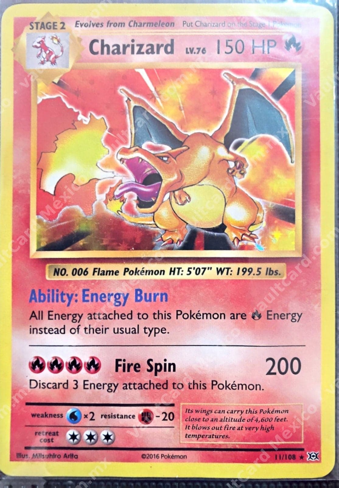 Charizard 11/108 - XY Evolutions Inglés Holo