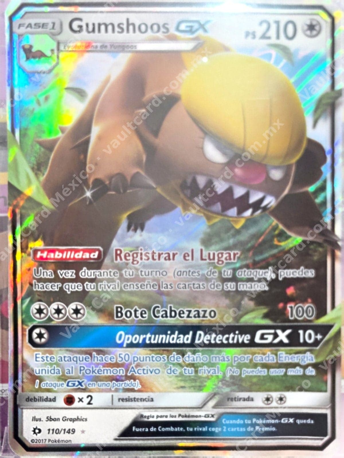 Gumshoos GX 110/149 - Sol y Luna Español