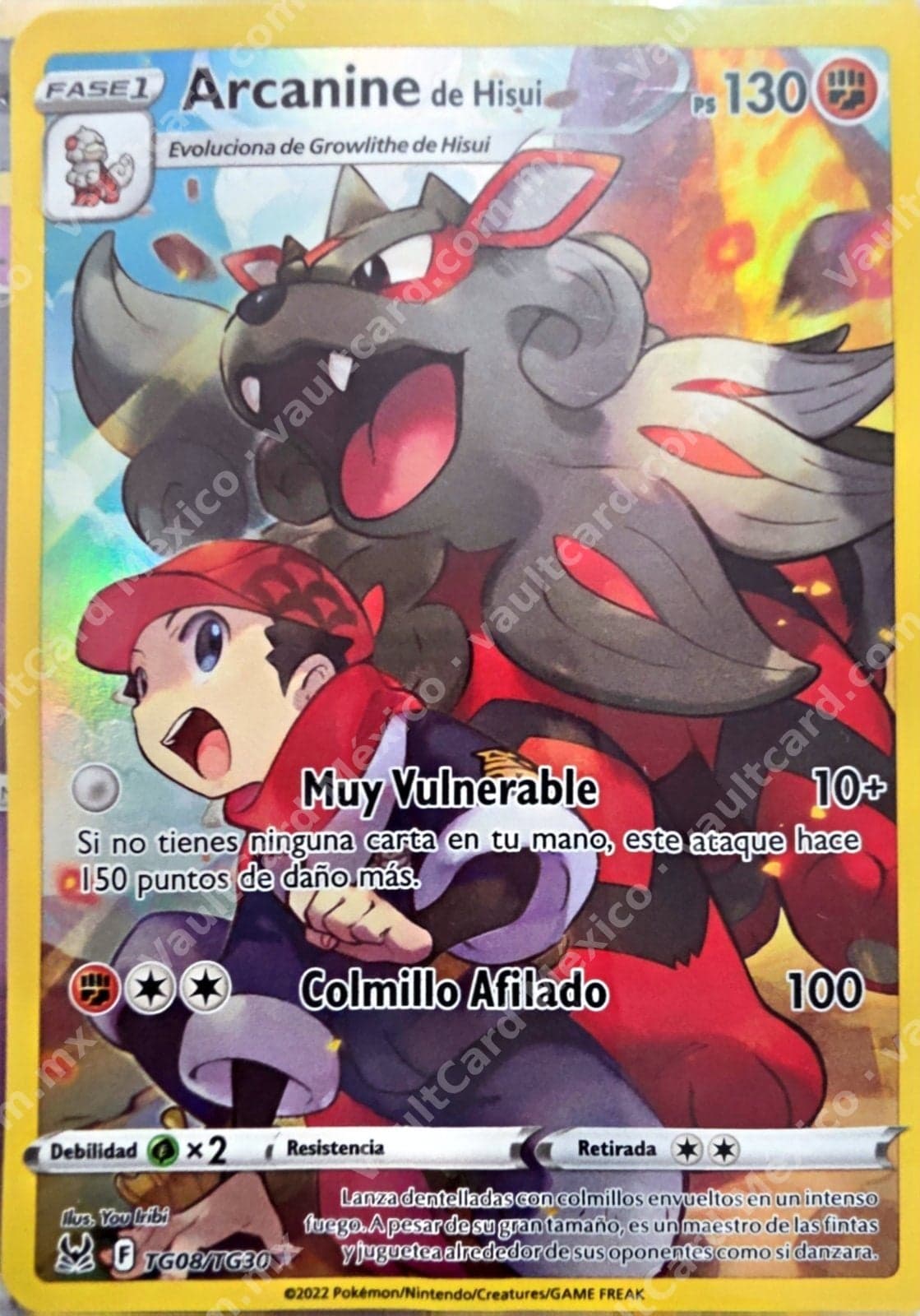 Arcanine de Hisui TG08/TG30 - Origen Perdido (LOR) Español