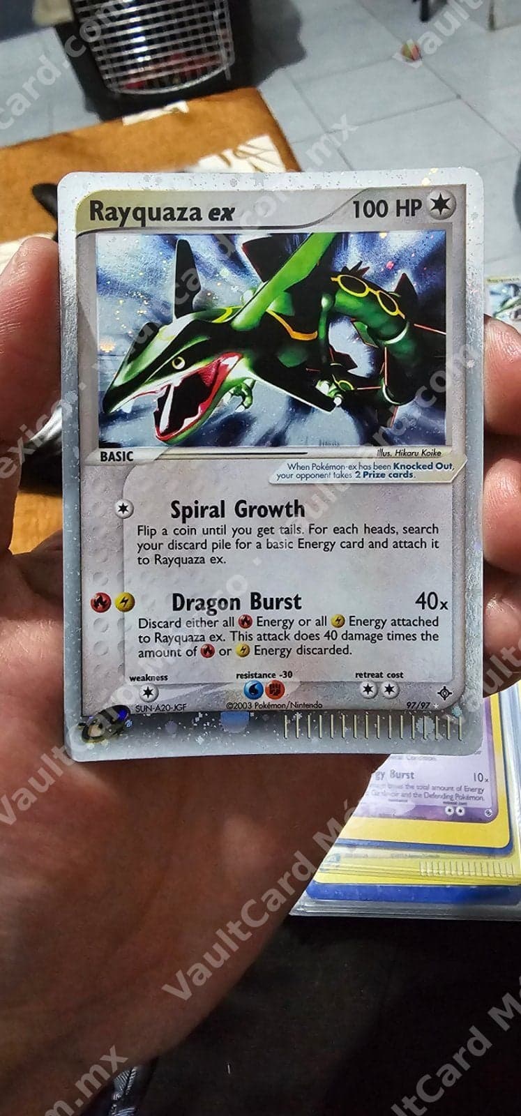 Rayquaza ex 97/107 - EX Deoxys Inglés