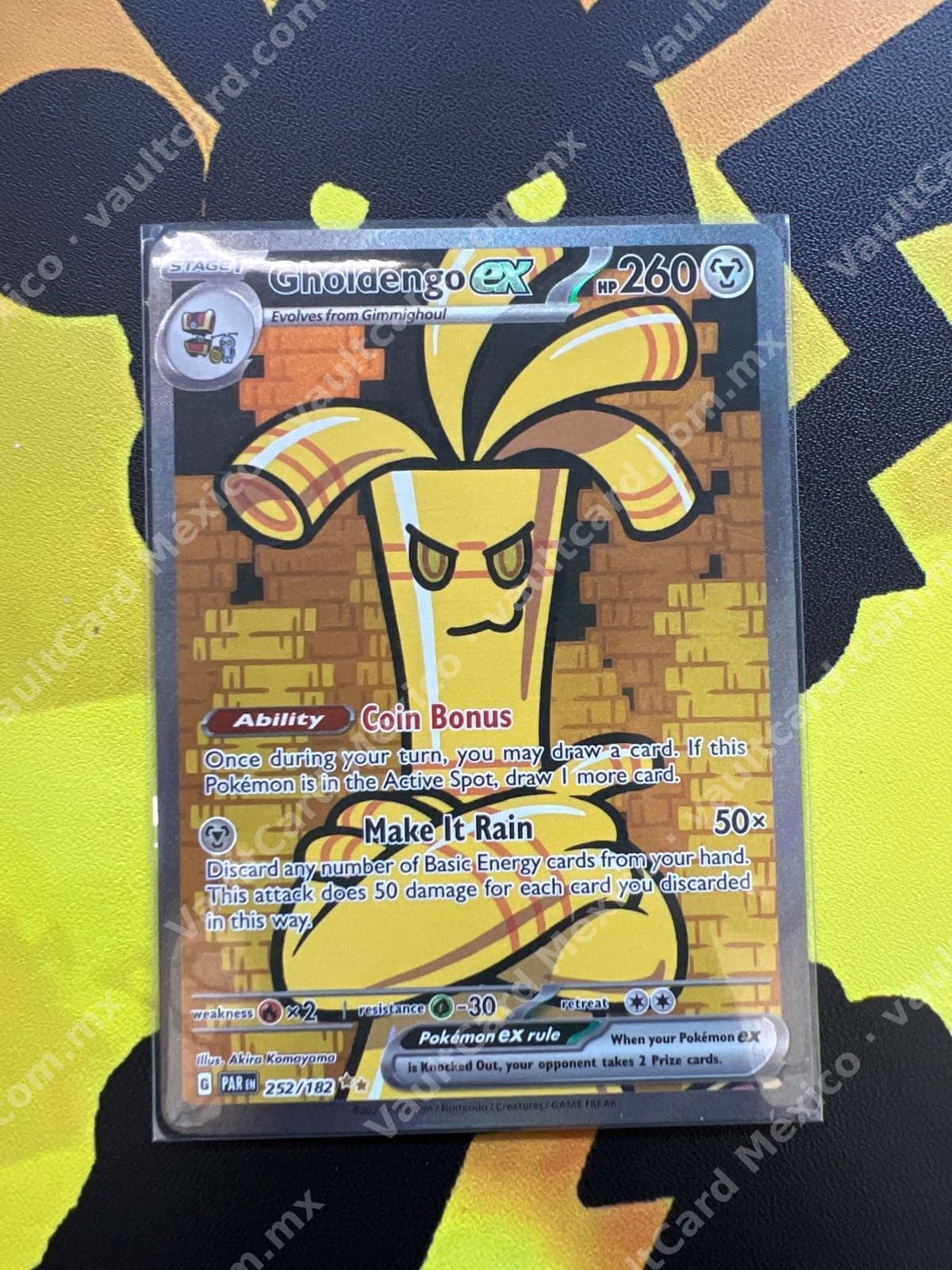 Gholdengo ex 252/182 - Paradox Rift (PAR) Inglés Special Illustration Rare