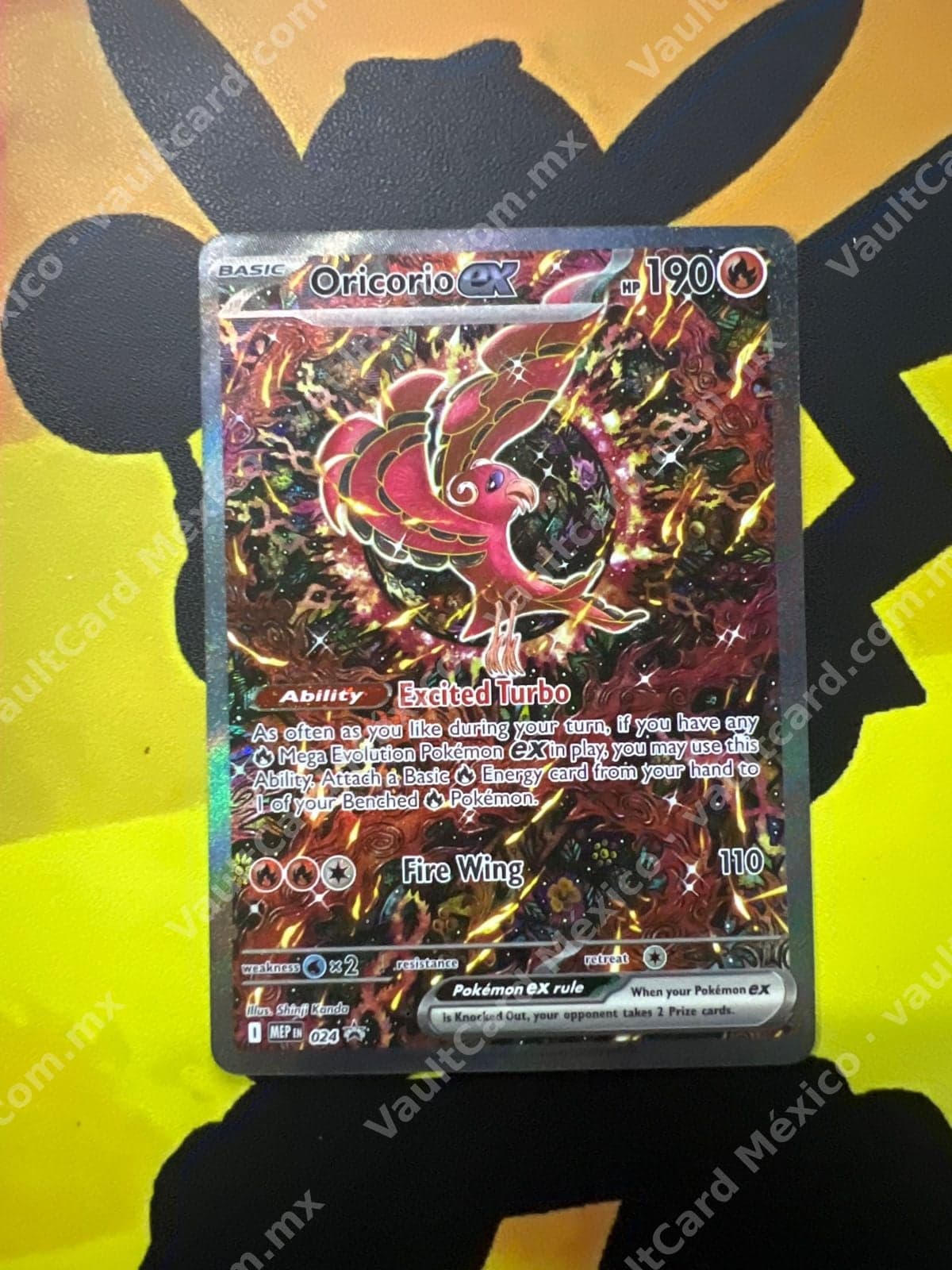 Oricorio ex 024 - Promo (MEP) Inglés Full Art
