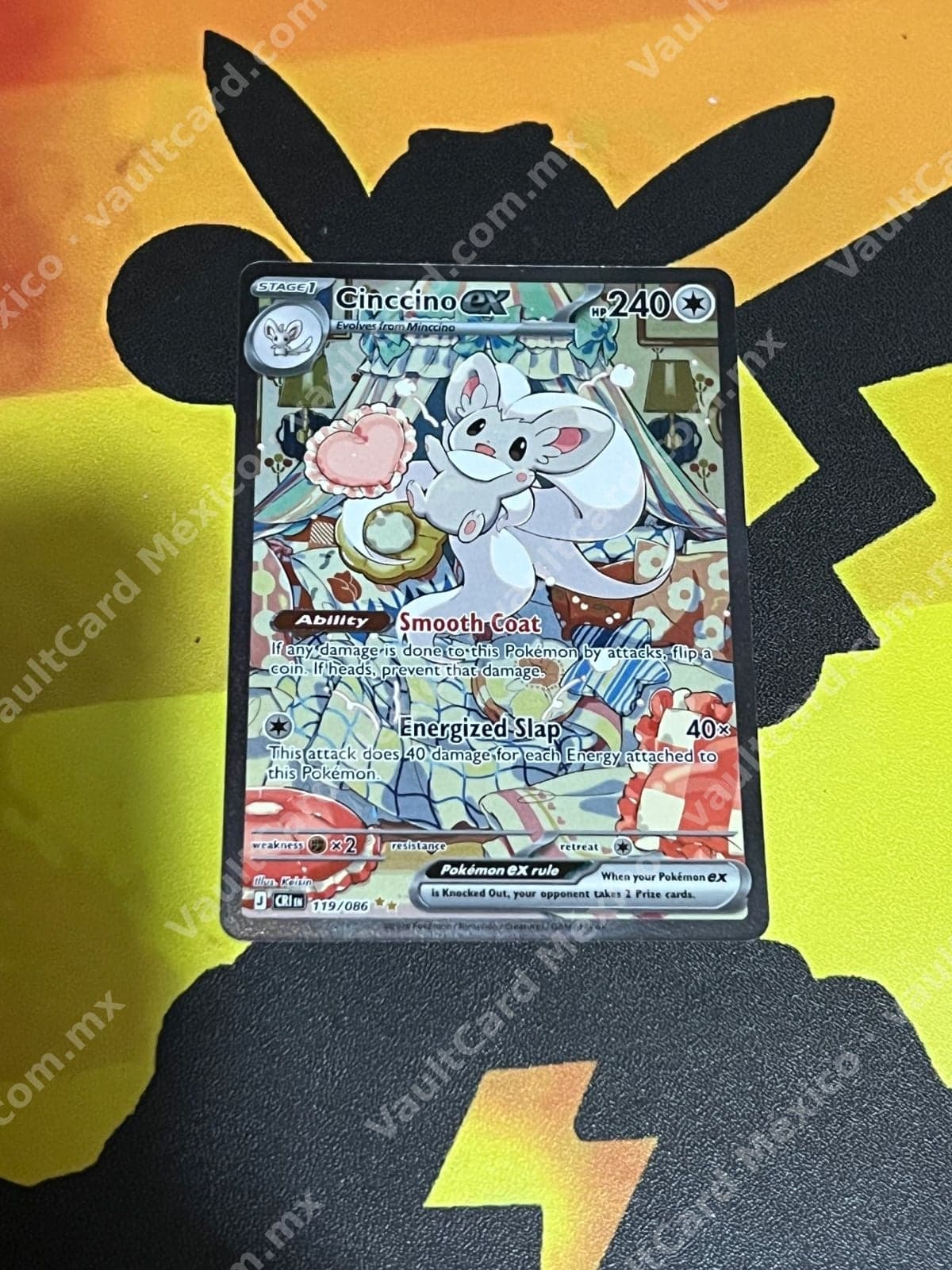 Cinccino ex 119/086 - (CRZ) Inglés Special Illustration Rare