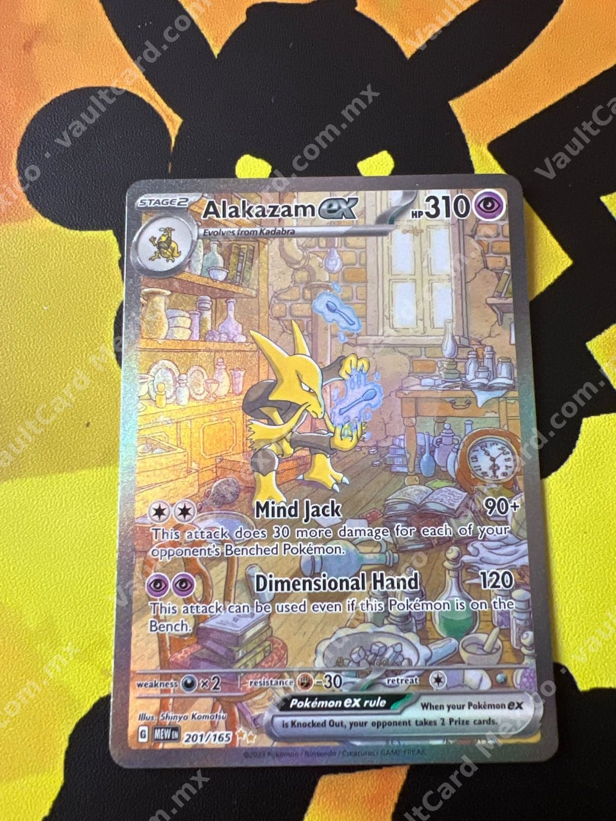 Alakazam ex 201/165 - 151 (MEW) Inglés Special Illustration Rare