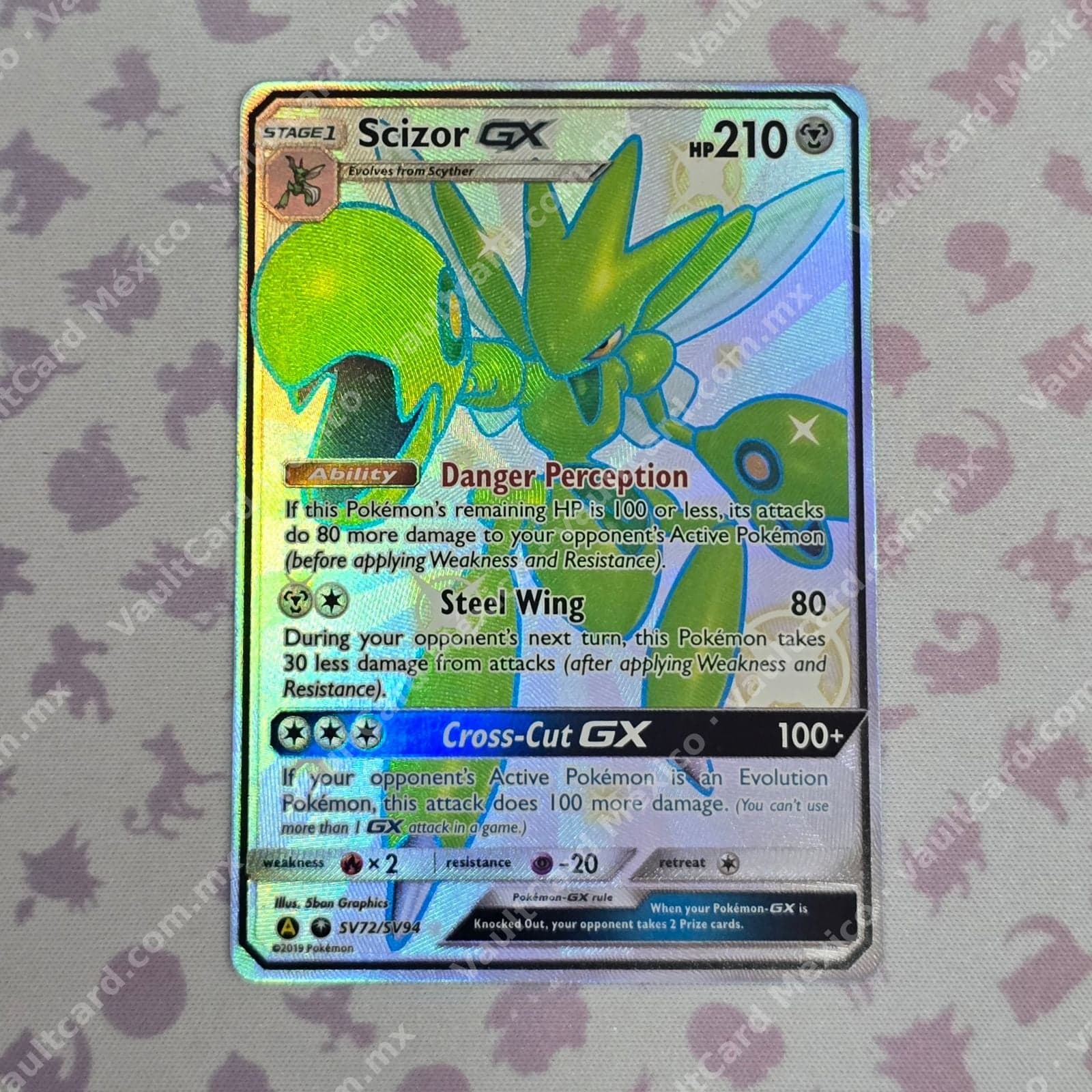 Scizor GX SV72/SV94 Shiny Vault - Hidden Fates Inglés