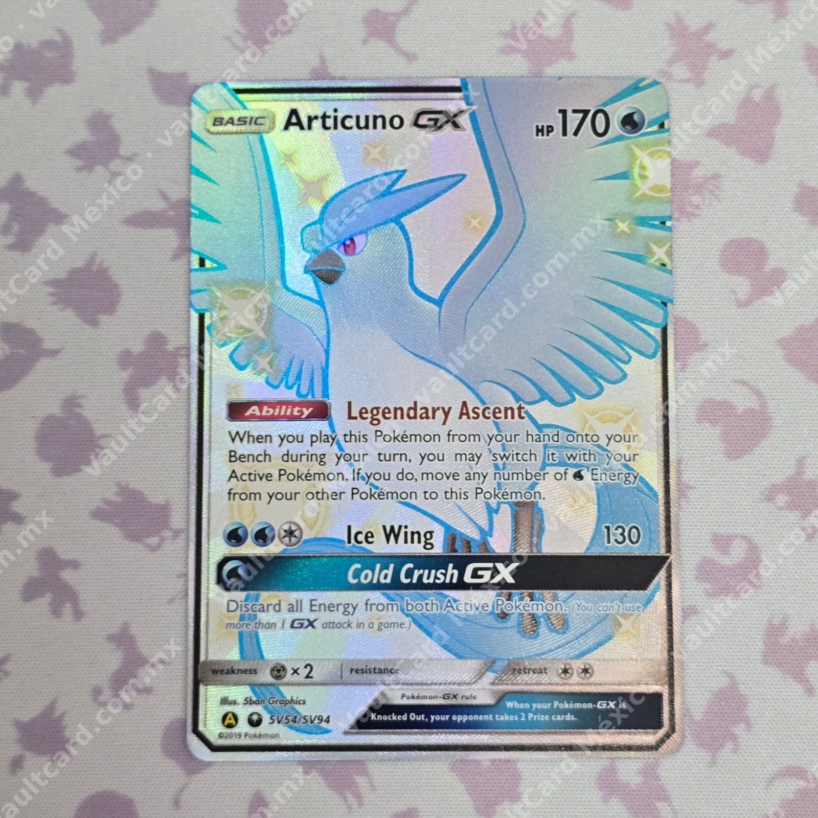 Articuno GX Shiny SV54/SV94 - Hidden Fates Shiny Vault Inglés