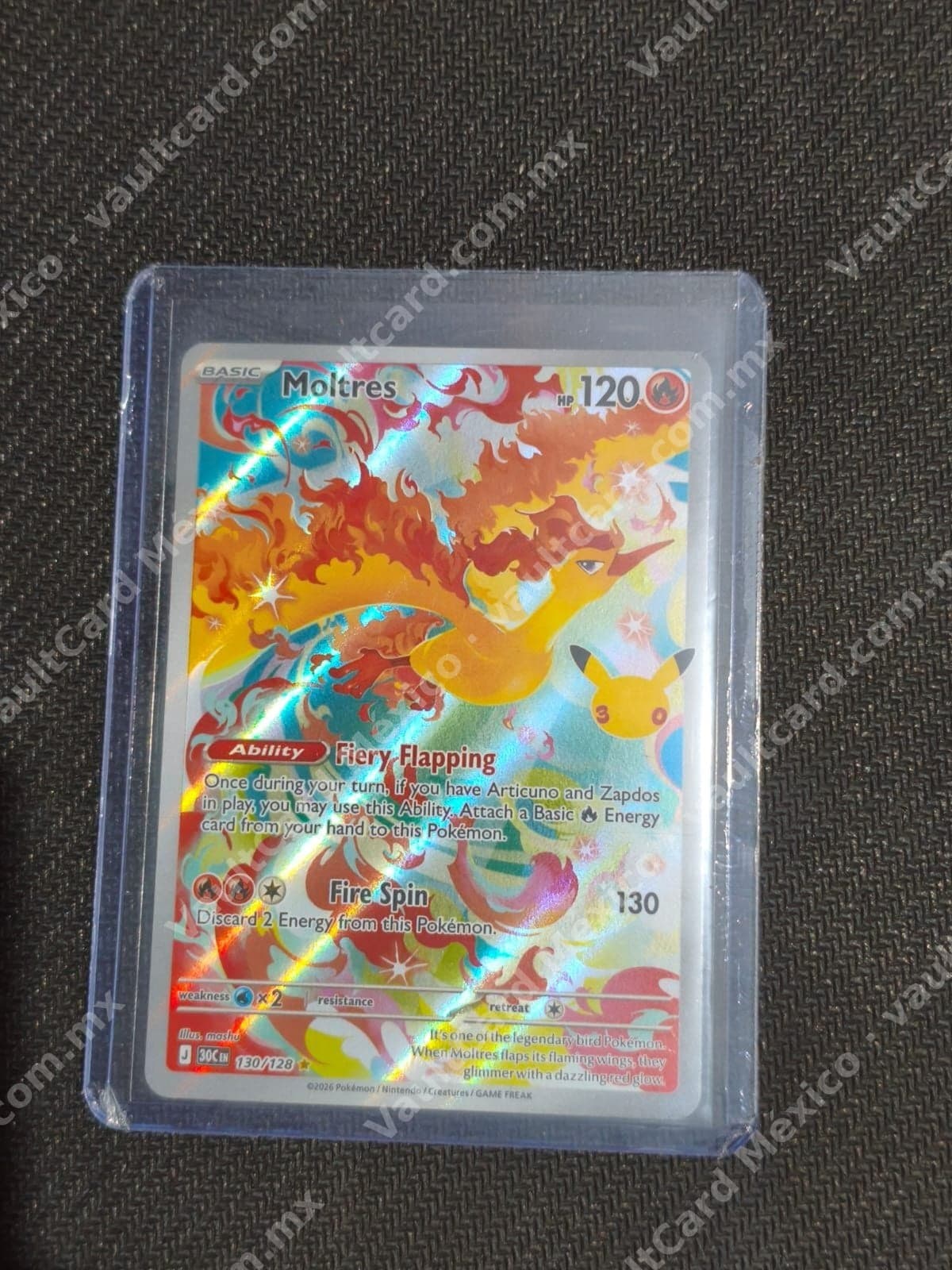Moltres 130/128 - (30C) Inglés Full Art