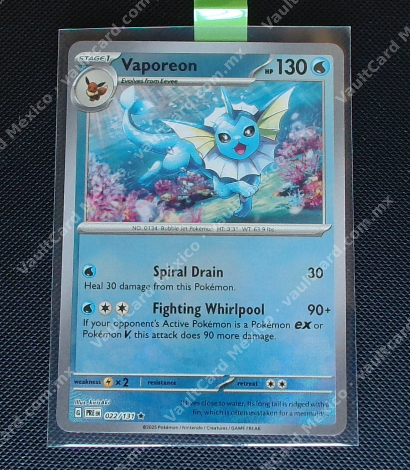 Vaporeon Master Ball 022/131 - (PRE) Inglés