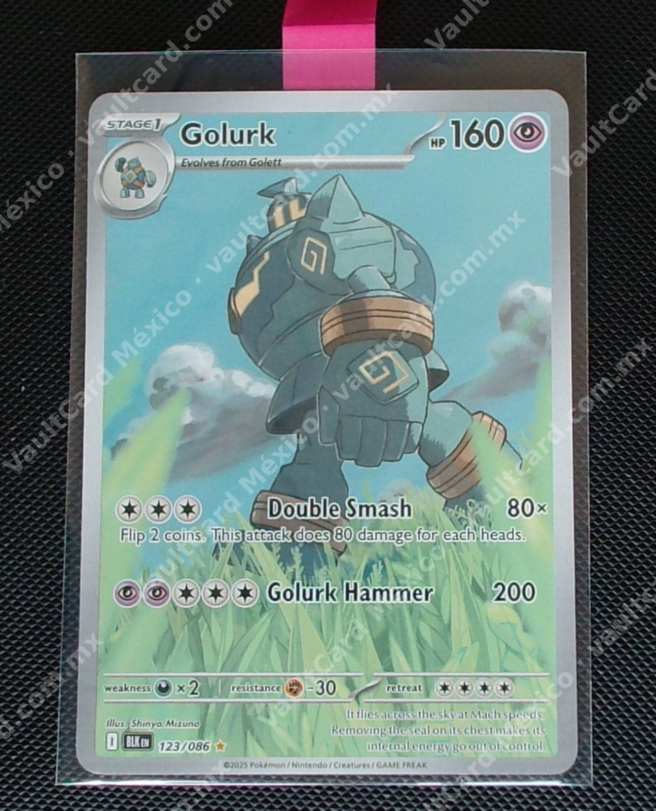 Golurk 123/086 - (BLK) Inglés - Illustration Rare