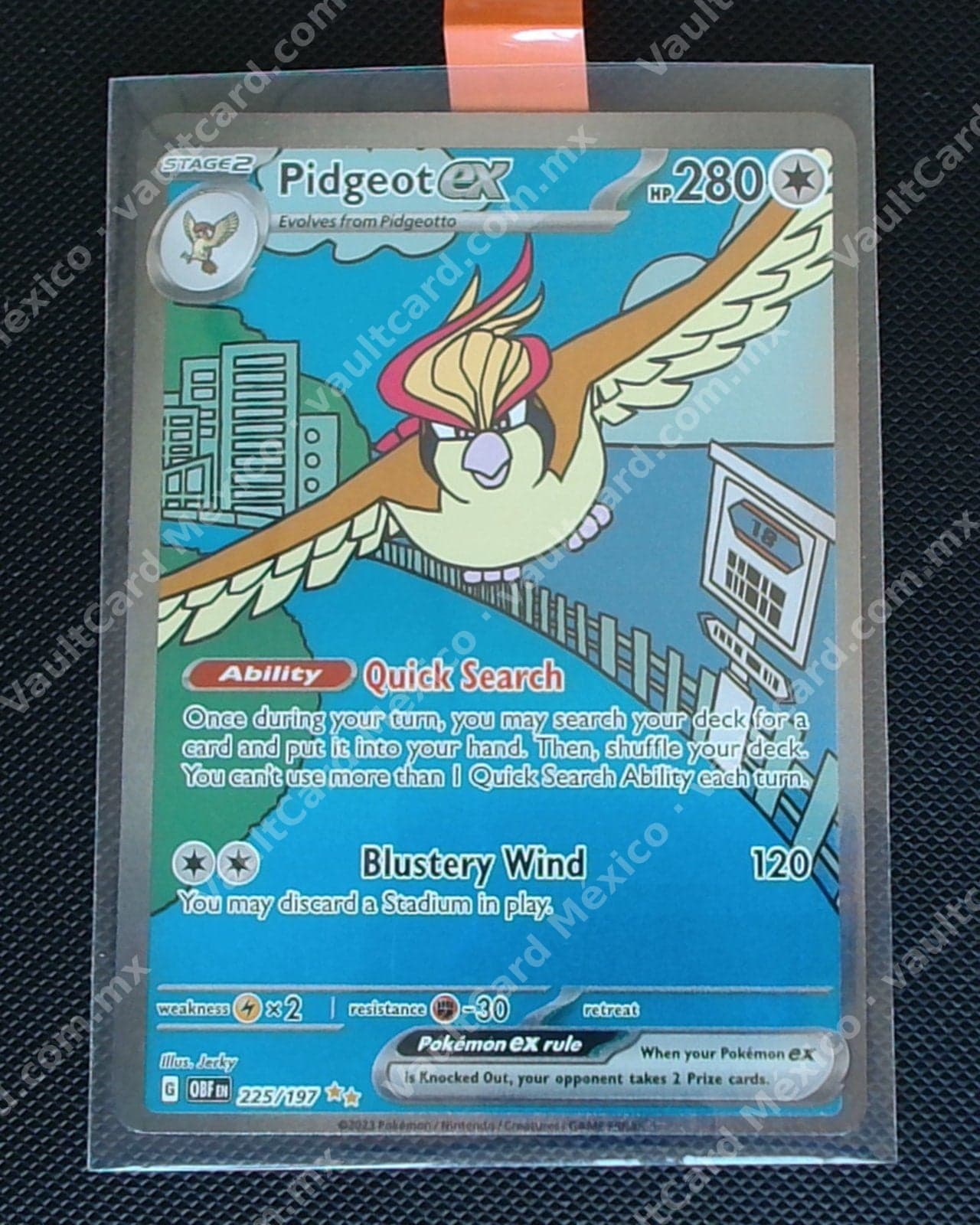Pidgeot ex 225/197 - Obsidian Flames (OBF) Inglés Special Illustration Rare