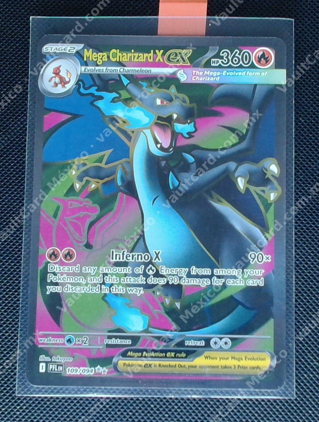 Mega Charizard X ex 109/094 - (PFL) Inglés Full Art