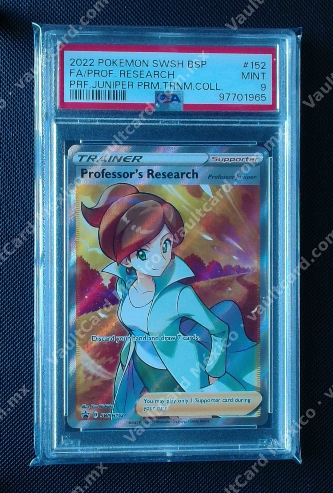 Professor's Research (Professor Juniper) Full Art SWSH152 - PSA 9 MINT Inglés