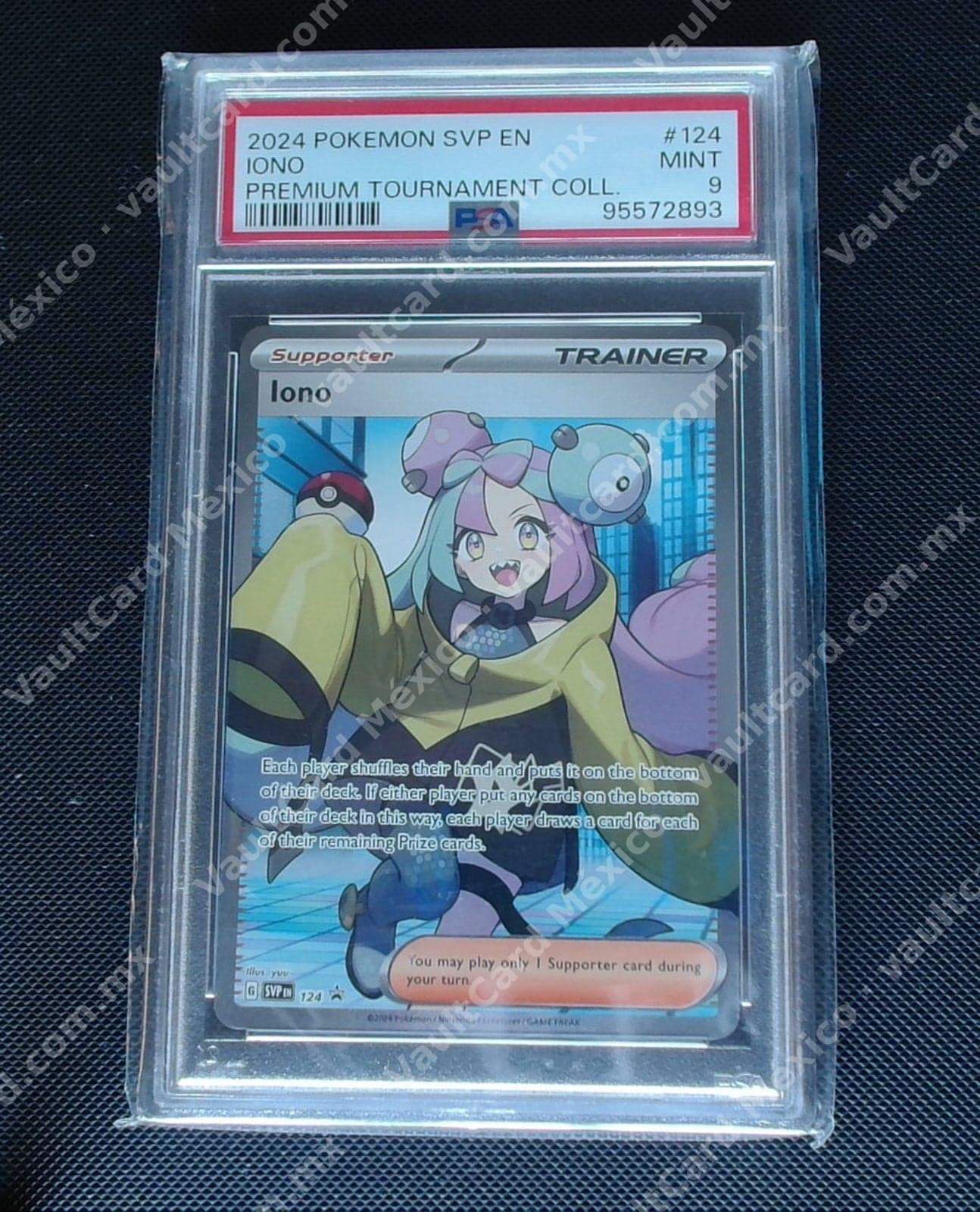 Iono 124 SVP Promo Inglés - PSA 9 MINT (Premium Tournament Collection)