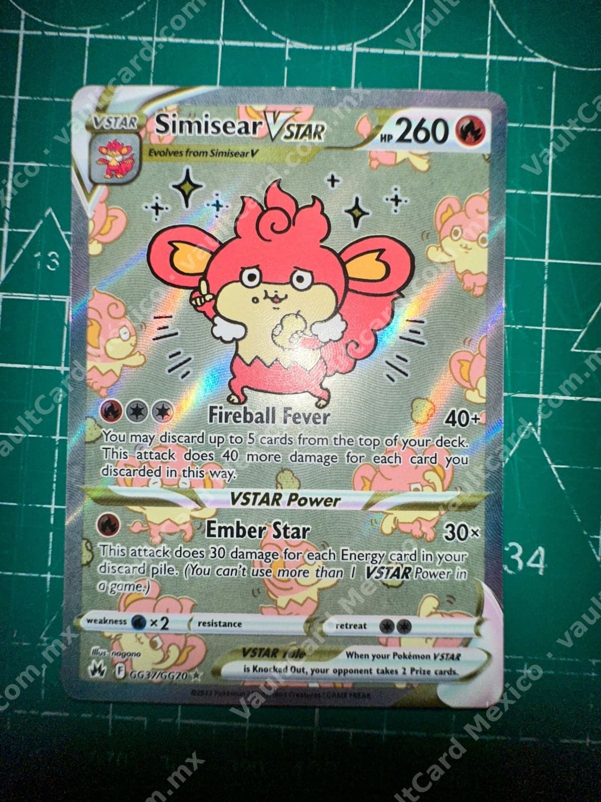 Simisear VSTAR GG37/GG70 - Crown Zenith Galarian Gallery Inglés