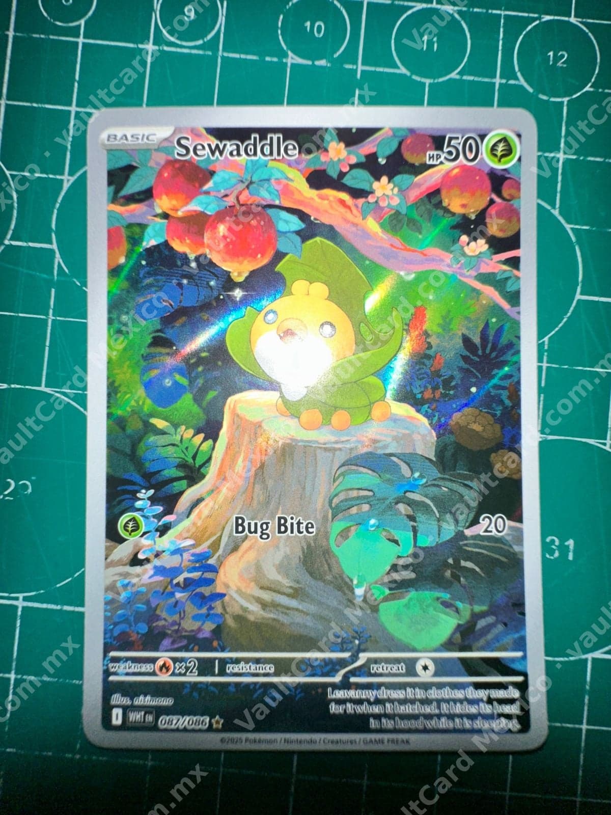Sewaddle 087/086 - (WHT) Inglés - Illustration Rare
