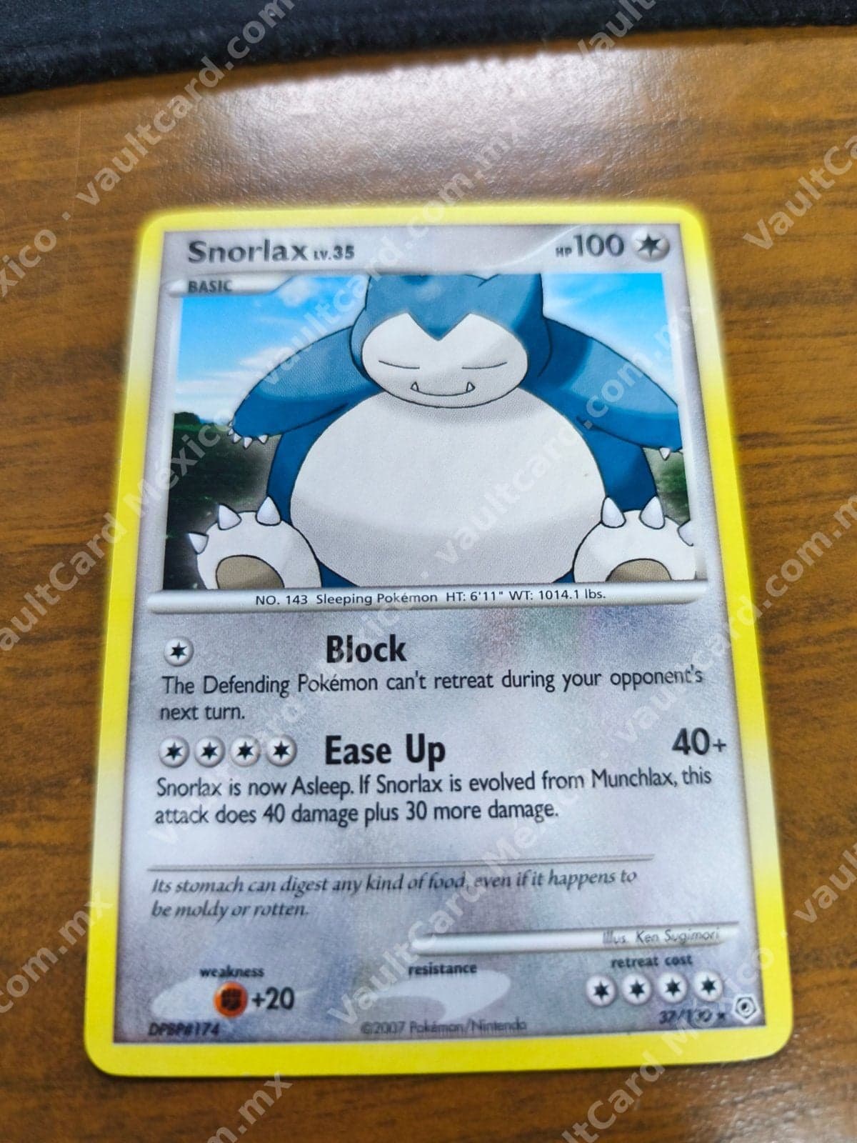 Snorlax 37/130 - Diamond & Pearl Base Set Inglés