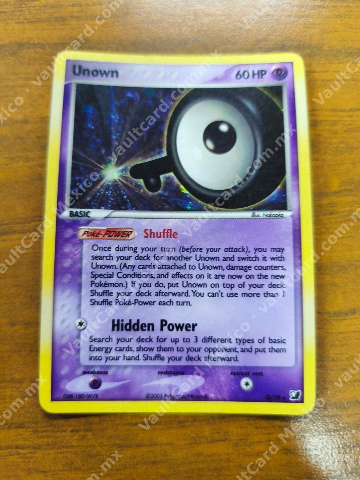 Unown Q Q/28 - EX Unseen Forces Inglés