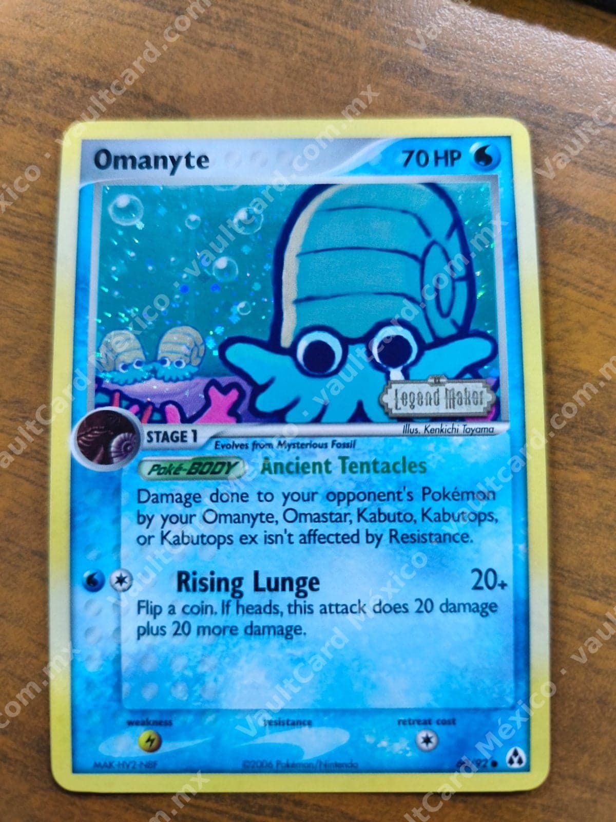 Omanyte 60/92 - EX Legend Maker Holo Inglés