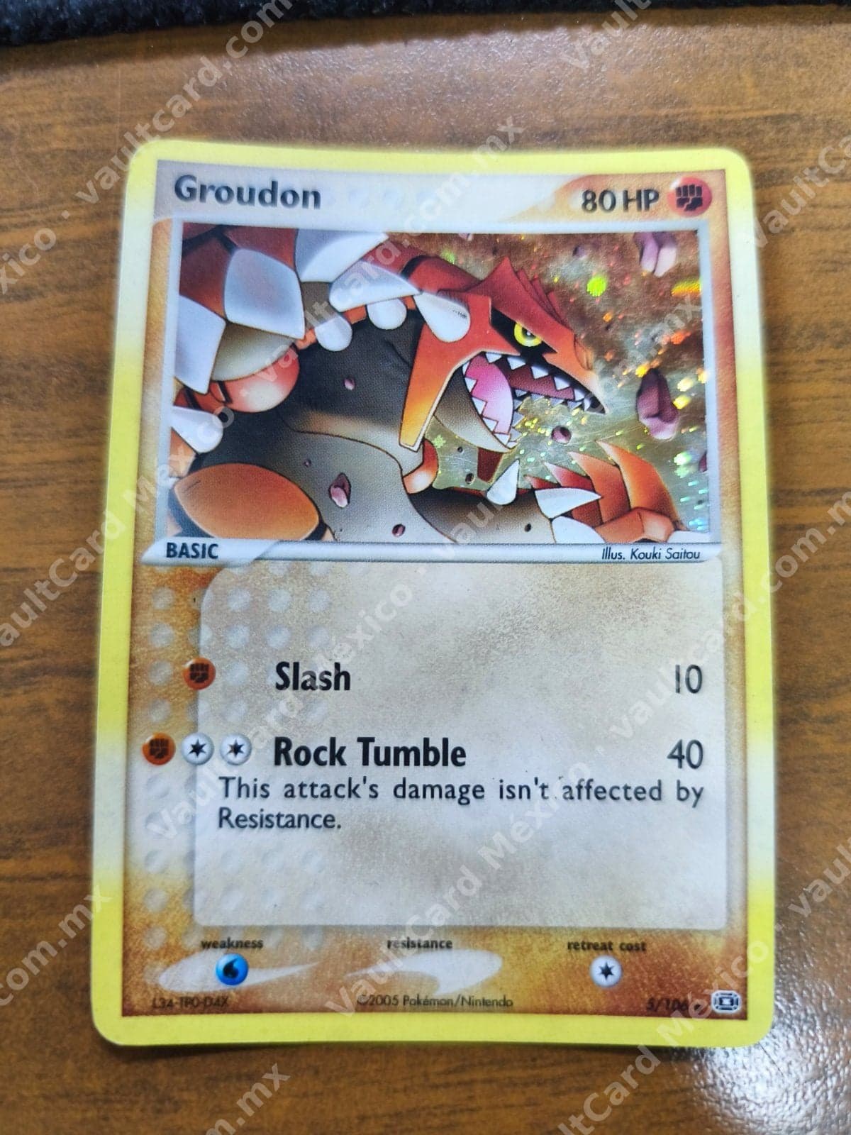 Groudon 5/106 - EX Emerald Inglés Holo