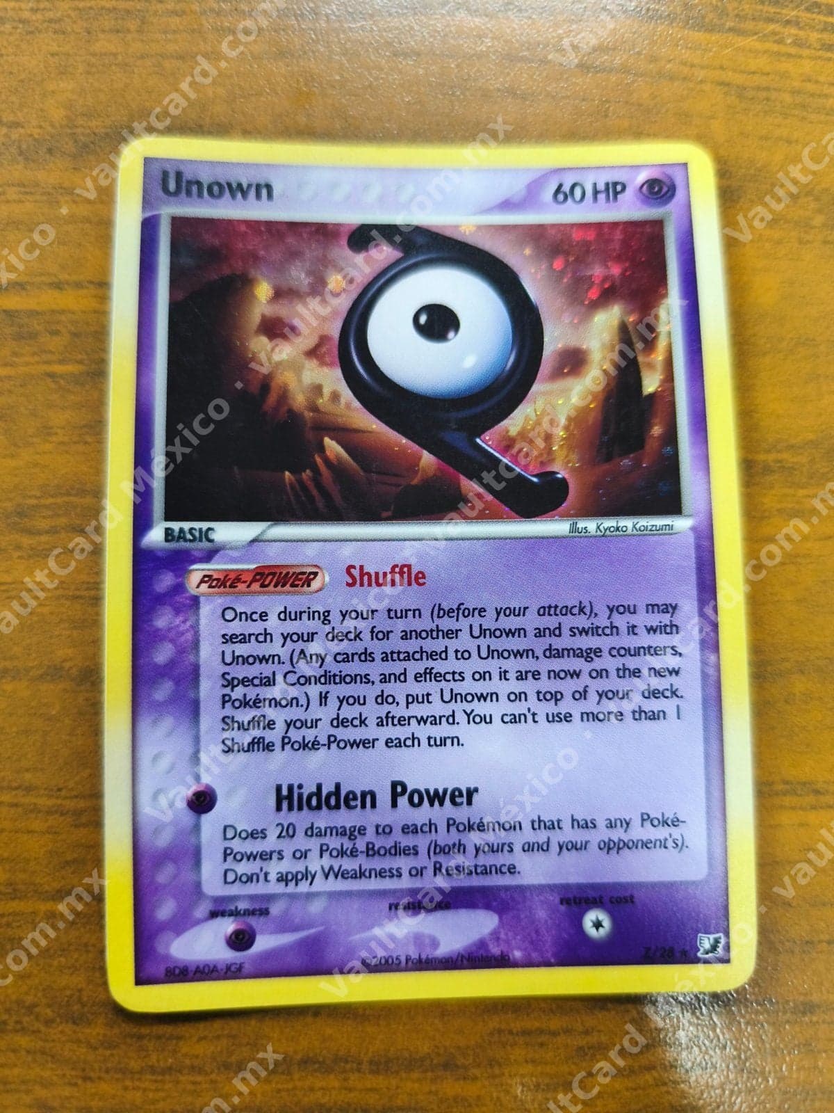 Unown Z/28 - EX Unseen Forces Inglés