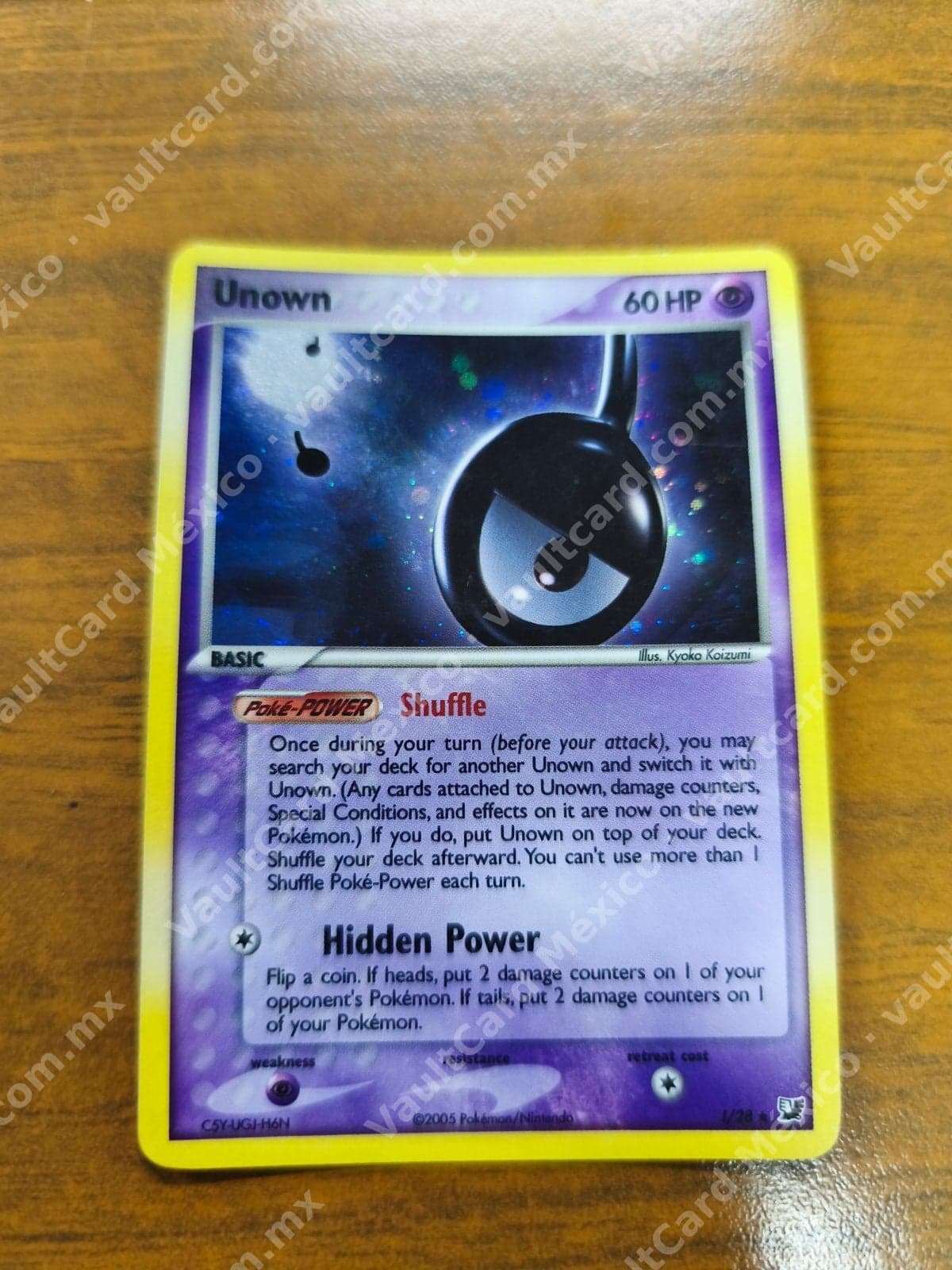 Unown ! !/28 - EX Unseen Forces Inglés Holo