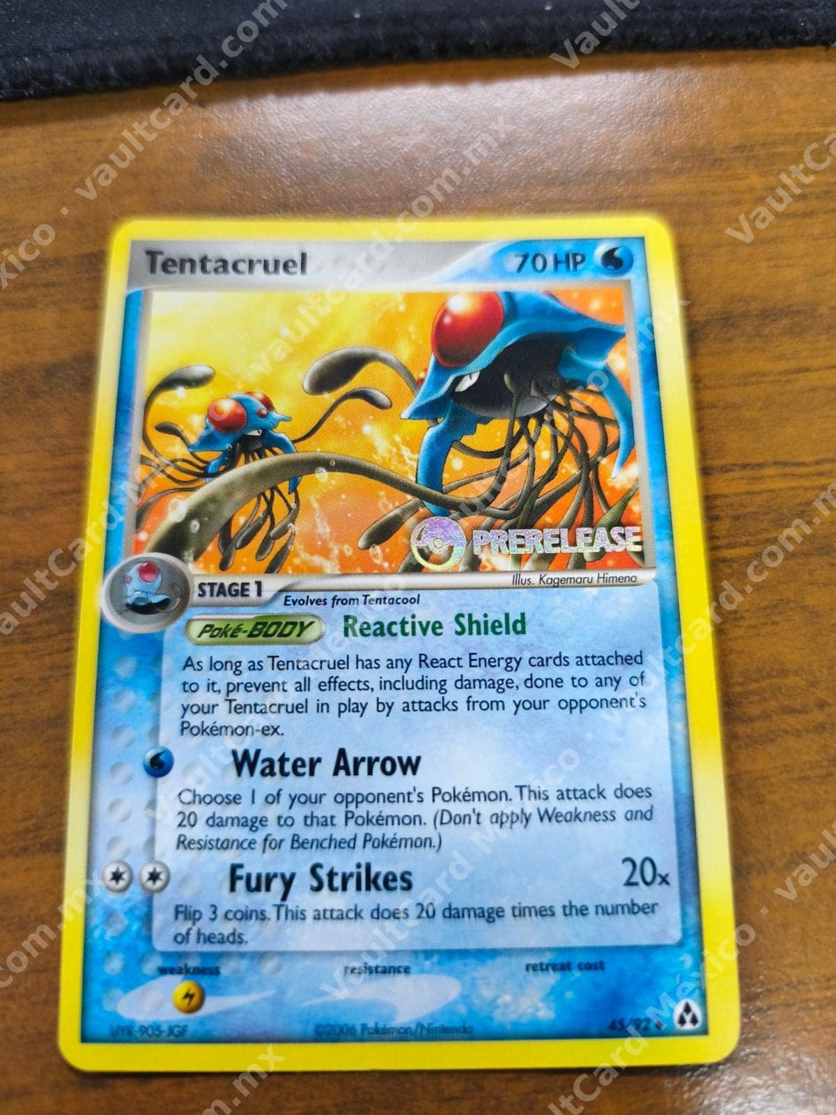Tentacruel 45/92 Prerelease - EX Legend Maker Inglés