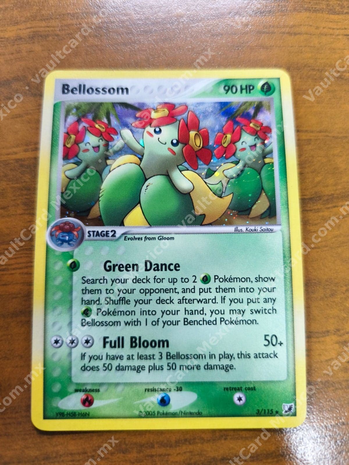 Bellossom 3/115 Holo - EX Unseen Forces Inglés