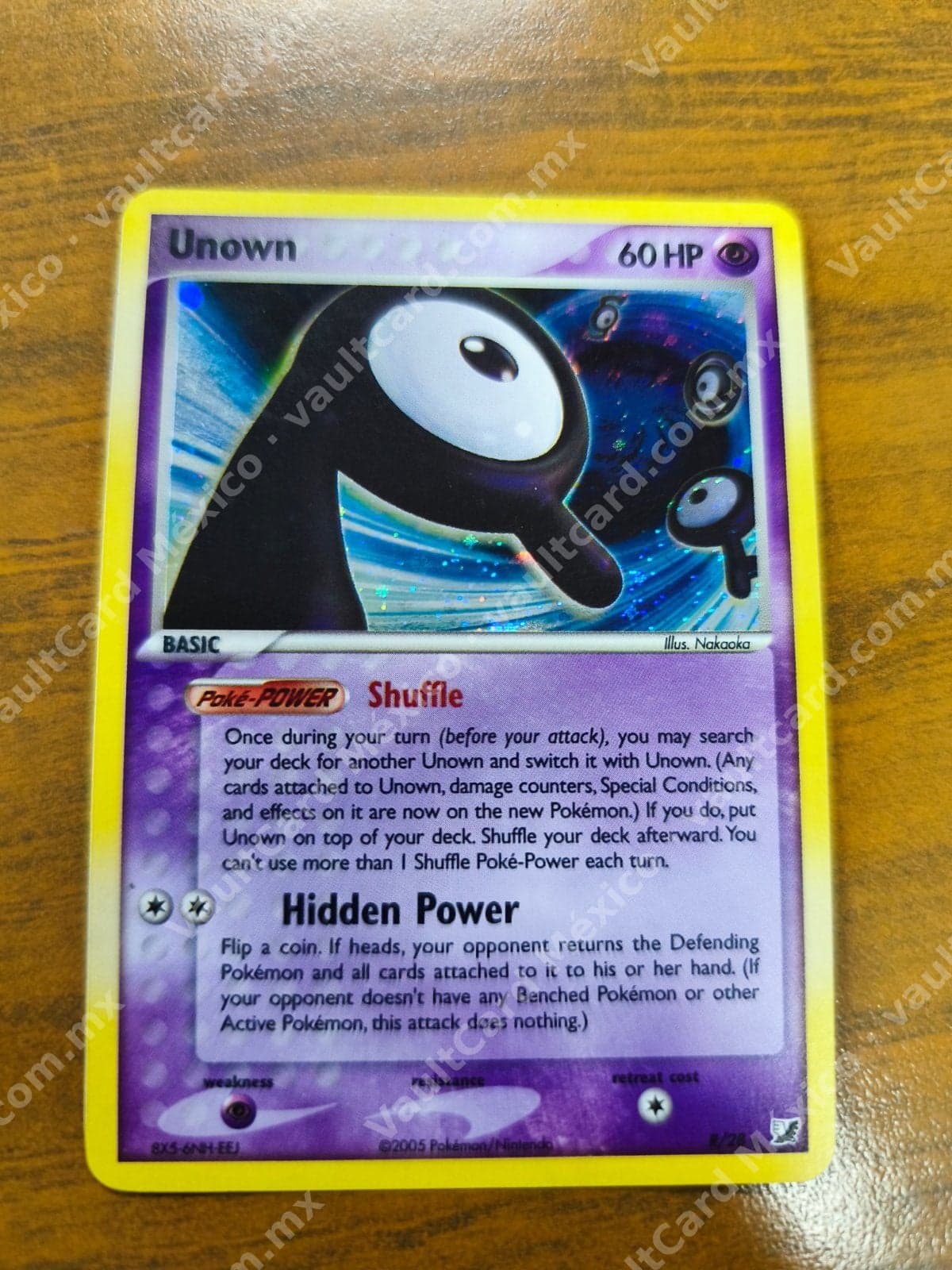Unown R R/28 - EX Unseen Forces Inglés Holo