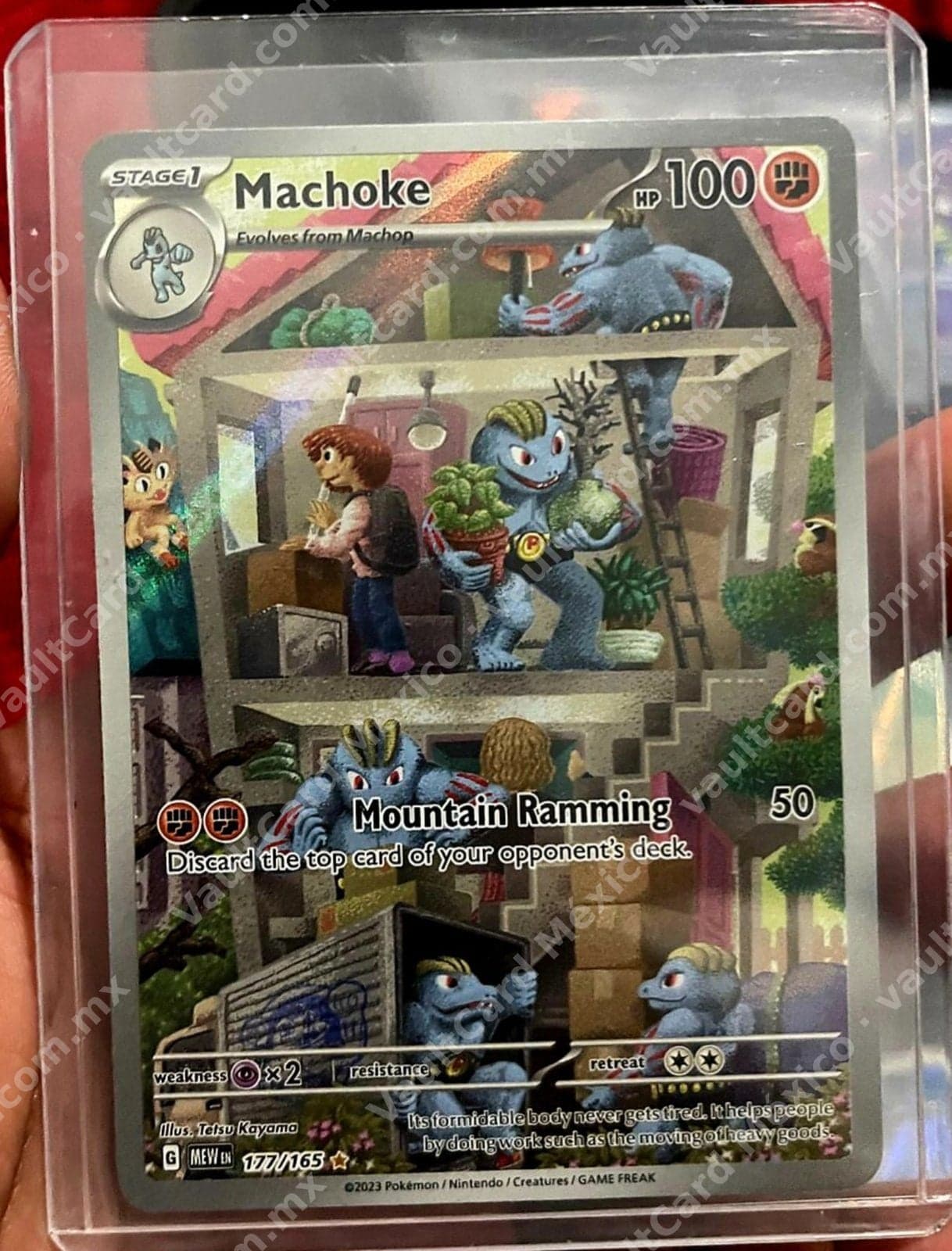 Machoke 177/165 - Pokémon 151 (MEW) Inglés - Illustration Rare