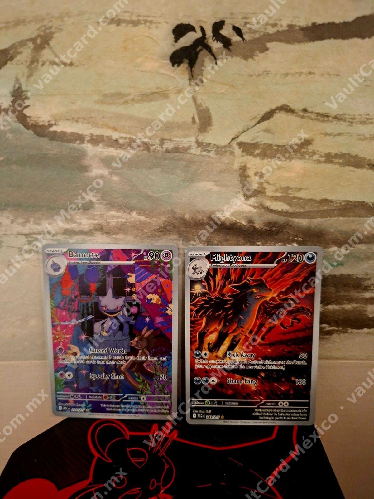 Lote Banette 239/217 y Mightyena 243/217 - (ASC) Inglés Illustration Rare