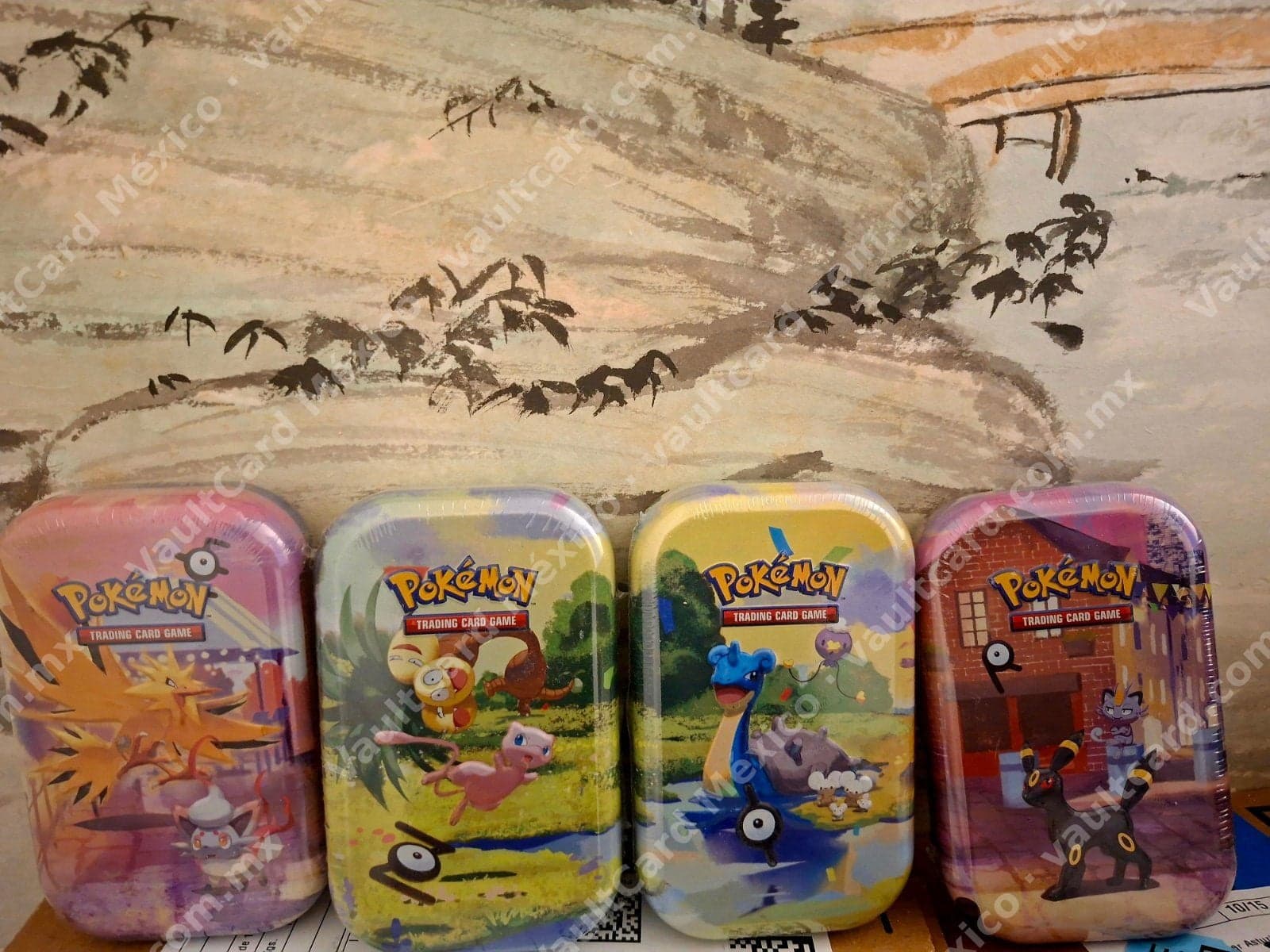 Lote 4 Mini Tins Pokémon 151 (MEW) Sellados - Inglés