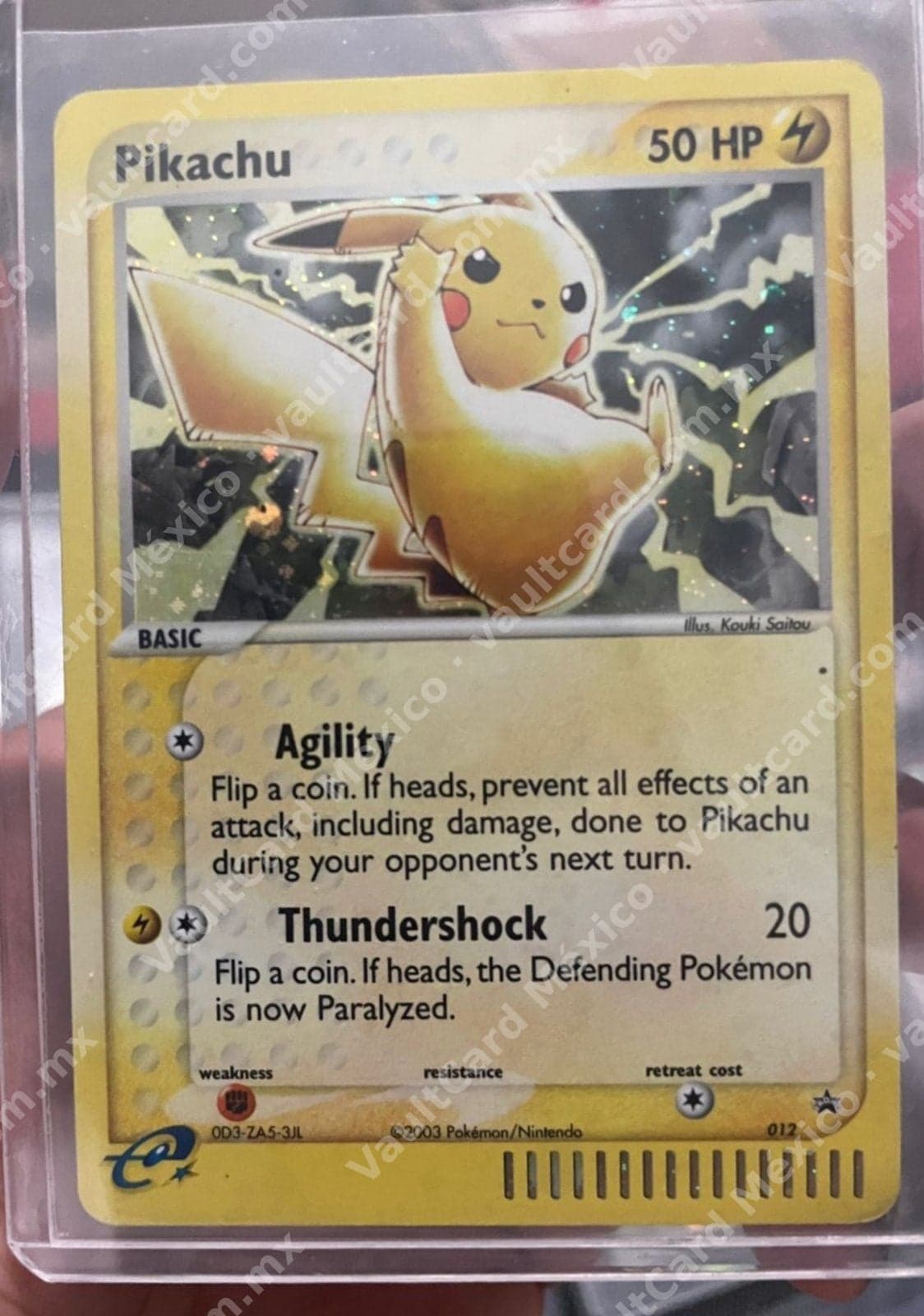 Pikachu 012 - EX Black Star Promo Inglés (Holo)