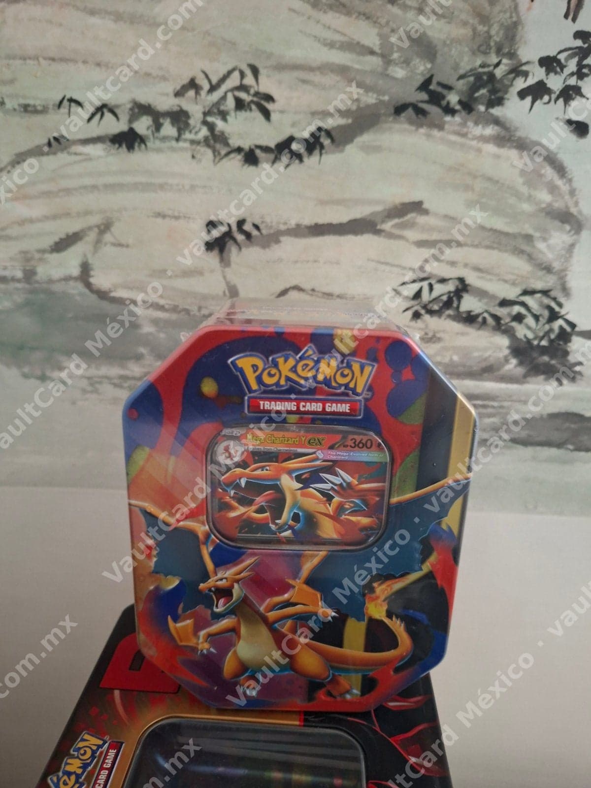Lata Pokémon TCG Mega Charizard Y ex - Sellada Inglés