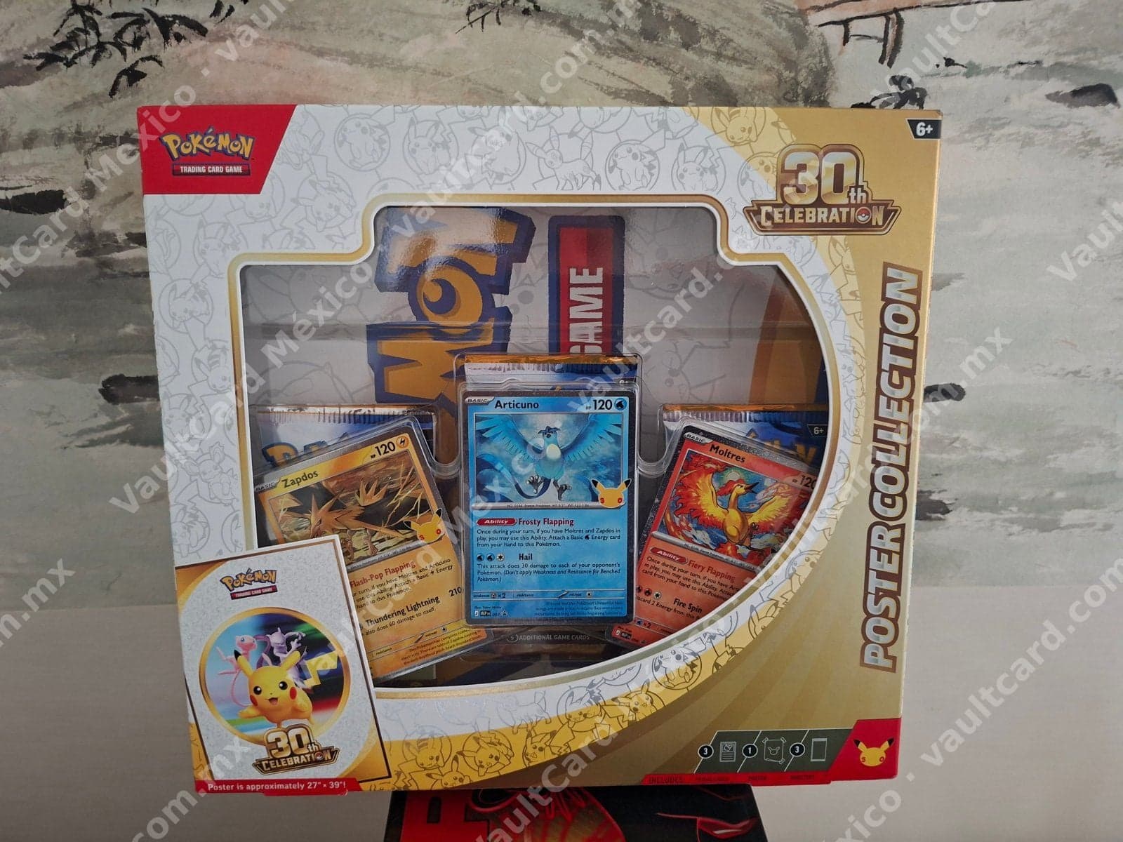 Pokémon TCG 30th Celebration Poster Collection - Sellado Inglés (Articuno, Zapdos, Moltres)