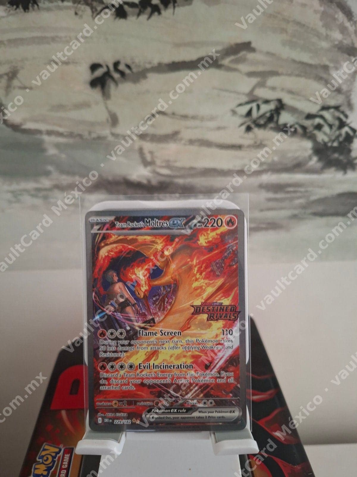 Team Rocket's Moltres ex 229/182 - Destined Rivals (DRI) Inglés Full Art