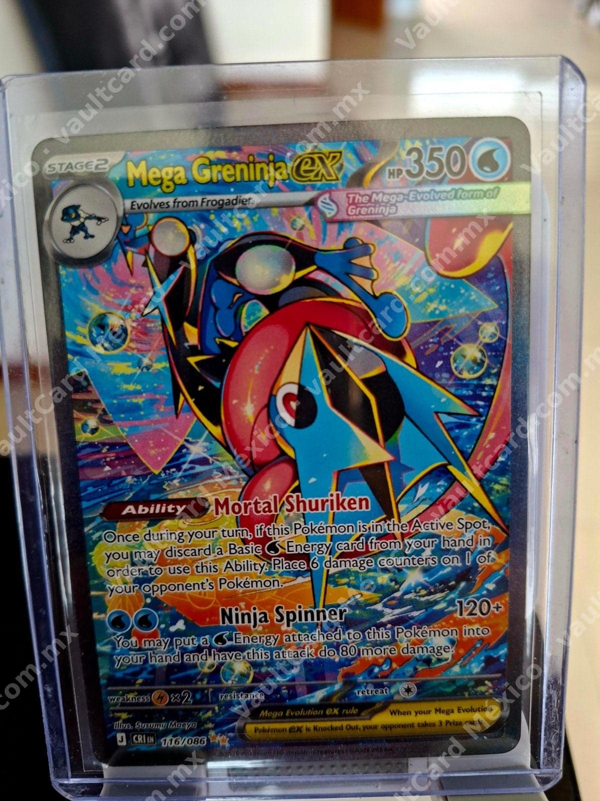 Mega Greninja ex 116/086 - (CRI) Inglés Full Art